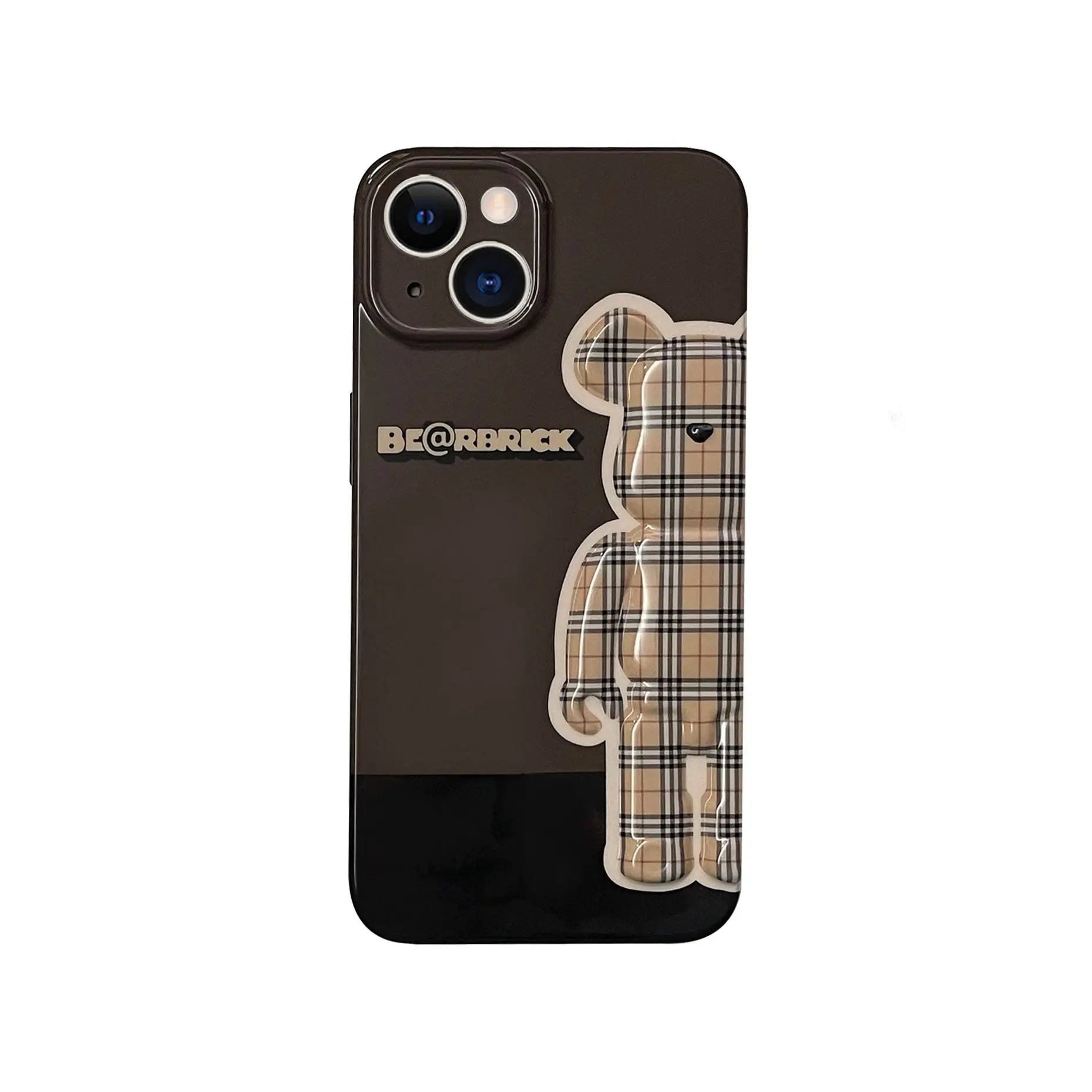 Smudged pink yellow blue bear suitable for Apple iPhone13pro max anti-fall 11/12 mobile phone shell xsmax/xr tide Anacotte