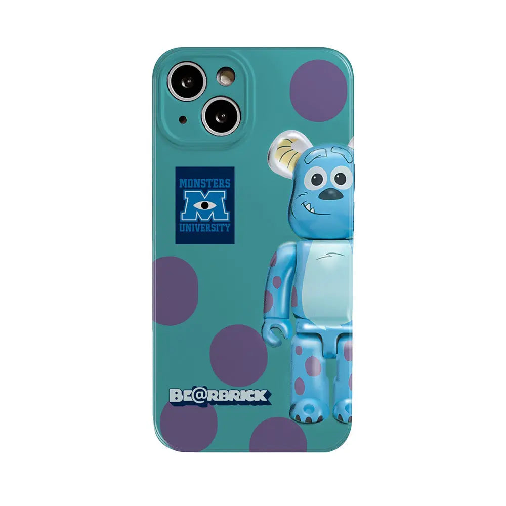 Smudged pink yellow blue bear suitable for Apple iPhone13pro max anti-fall 11/12 mobile phone shell xsmax/xr tide Anacotte