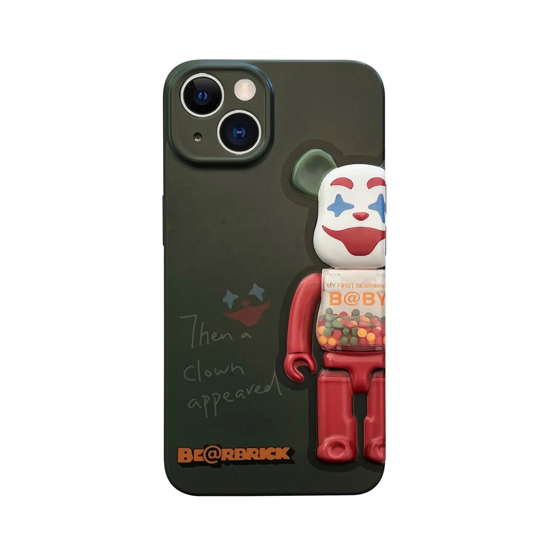 Smudged pink yellow blue bear suitable for Apple iPhone13pro max anti-fall 11/12 mobile phone shell xsmax/xr tide Anacotte