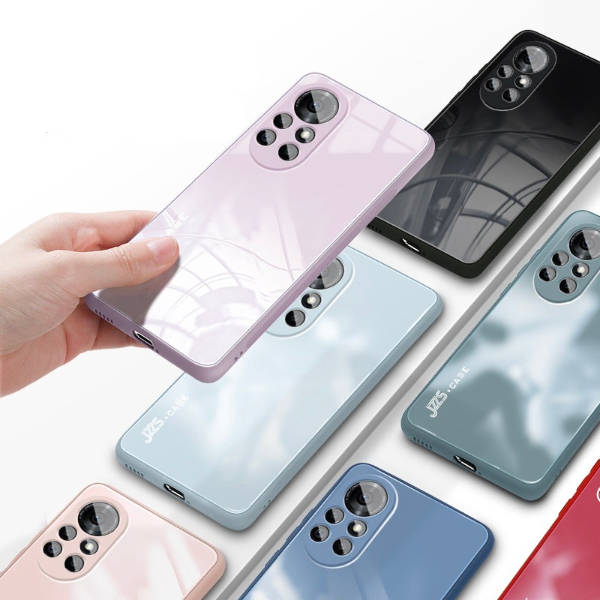 Suitable for Huawei P50pro liquid glass shell mate40 glory 50 lens all-inclusive nova78 mobile phone shell.2 Anacotte