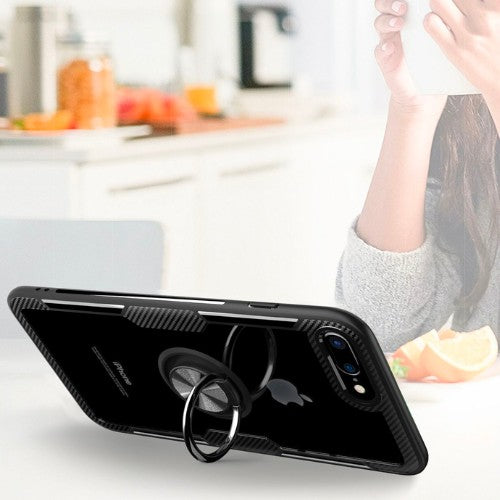 Suitable for iPhone14 mobile phone shell Apple 13Pro transparent lens ring bracket 7plus anti-fall xs protective cover Anacotte