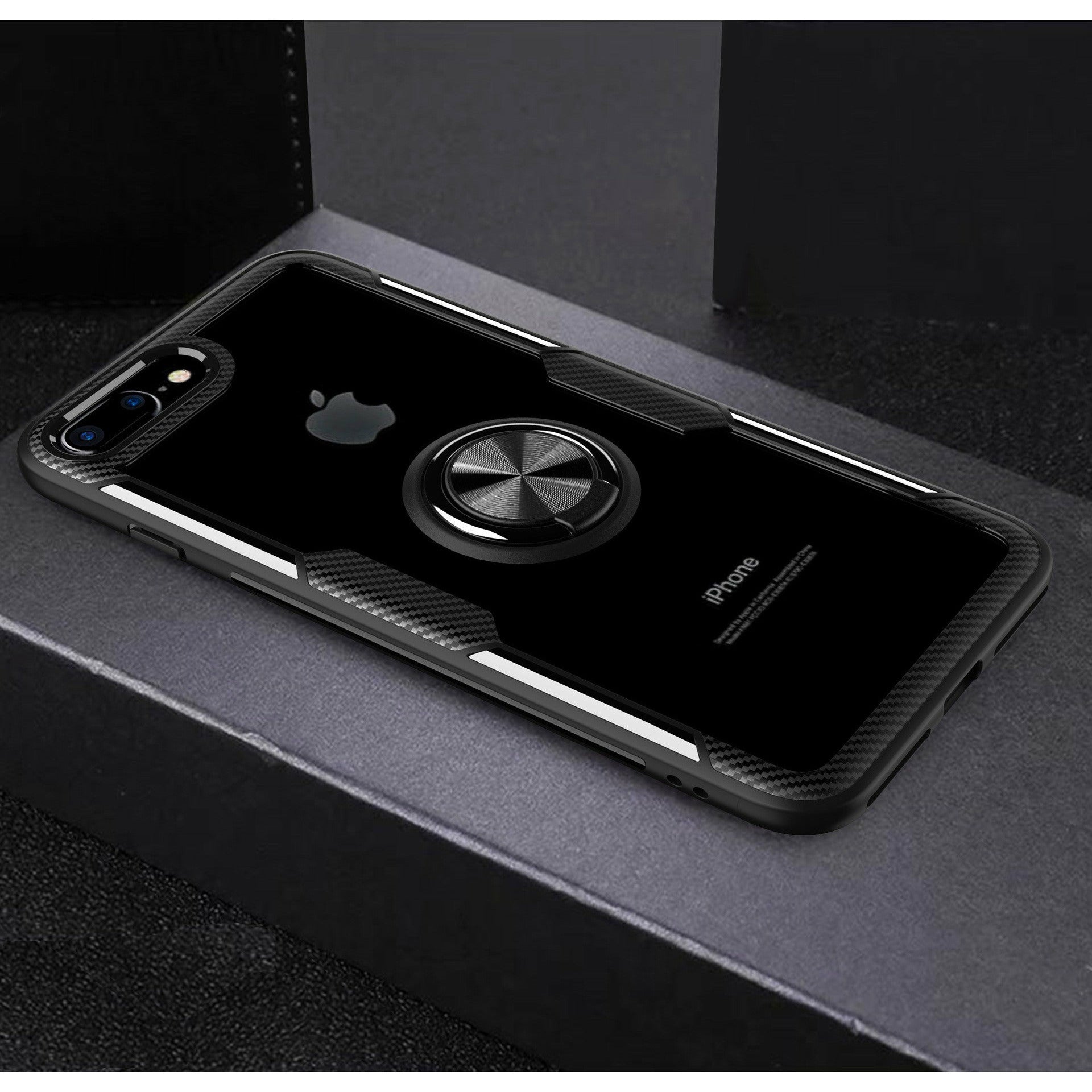 Suitable for iPhone14 mobile phone shell Apple 13Pro transparent lens ring bracket 7plus anti-fall xs protective cover Anacotte