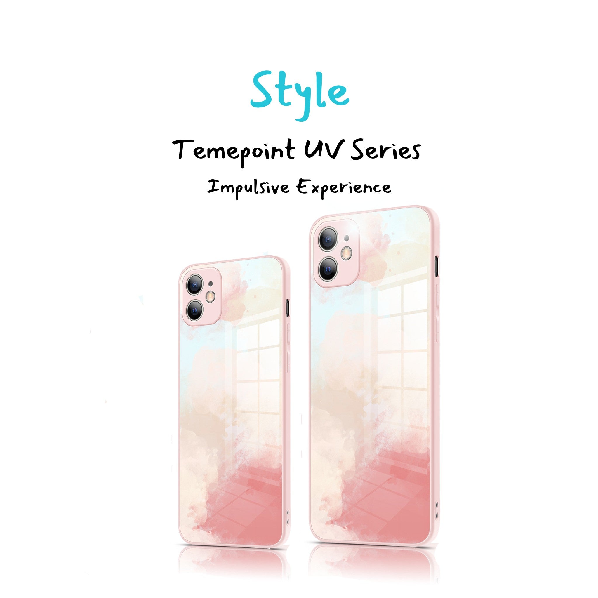 Temepoint Tempered Liquid Thin Glass iPhone Case with Lens protection Anacotte