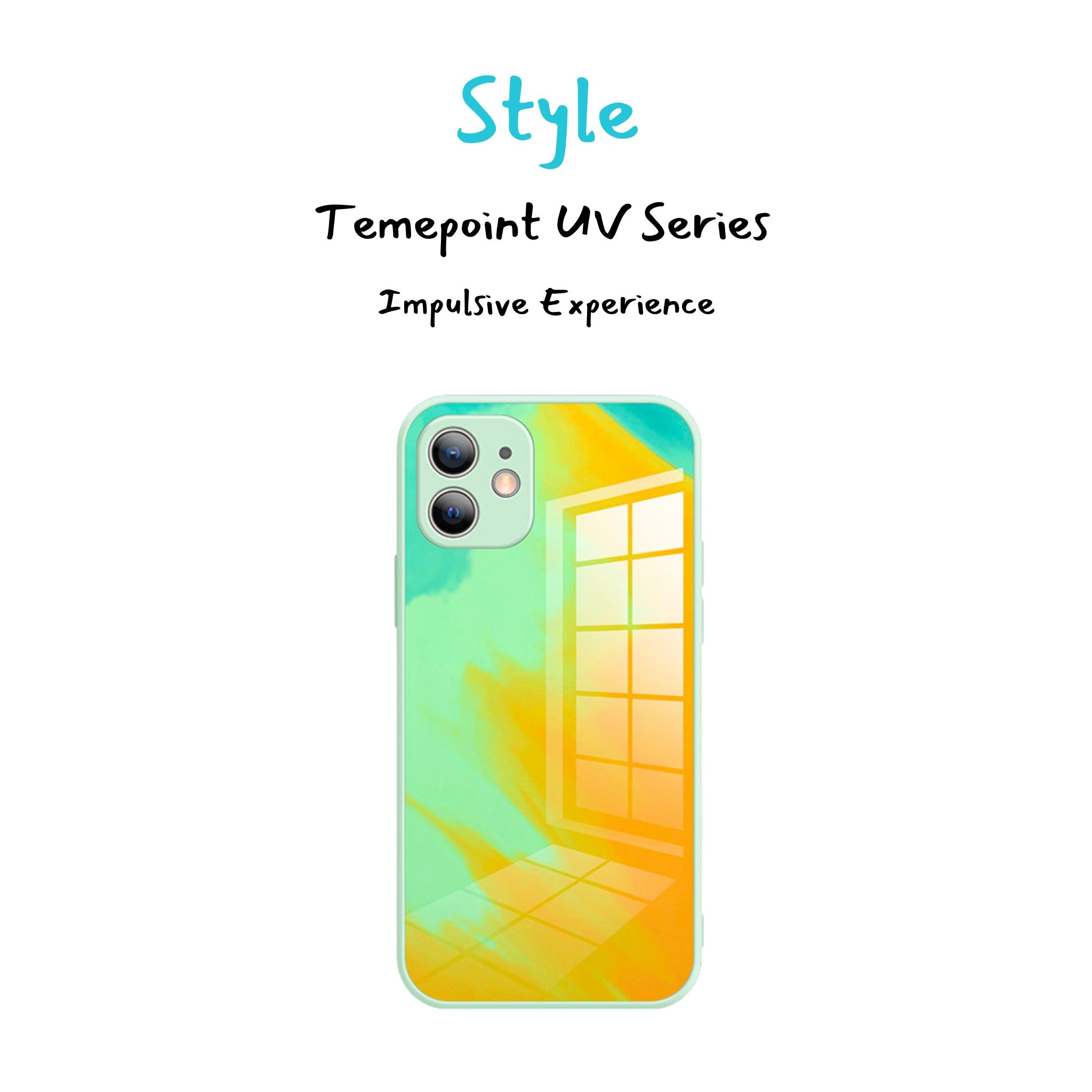 Temepoint Tempered Liquid Thin Glass iPhone Case with Lens protection Anacotte