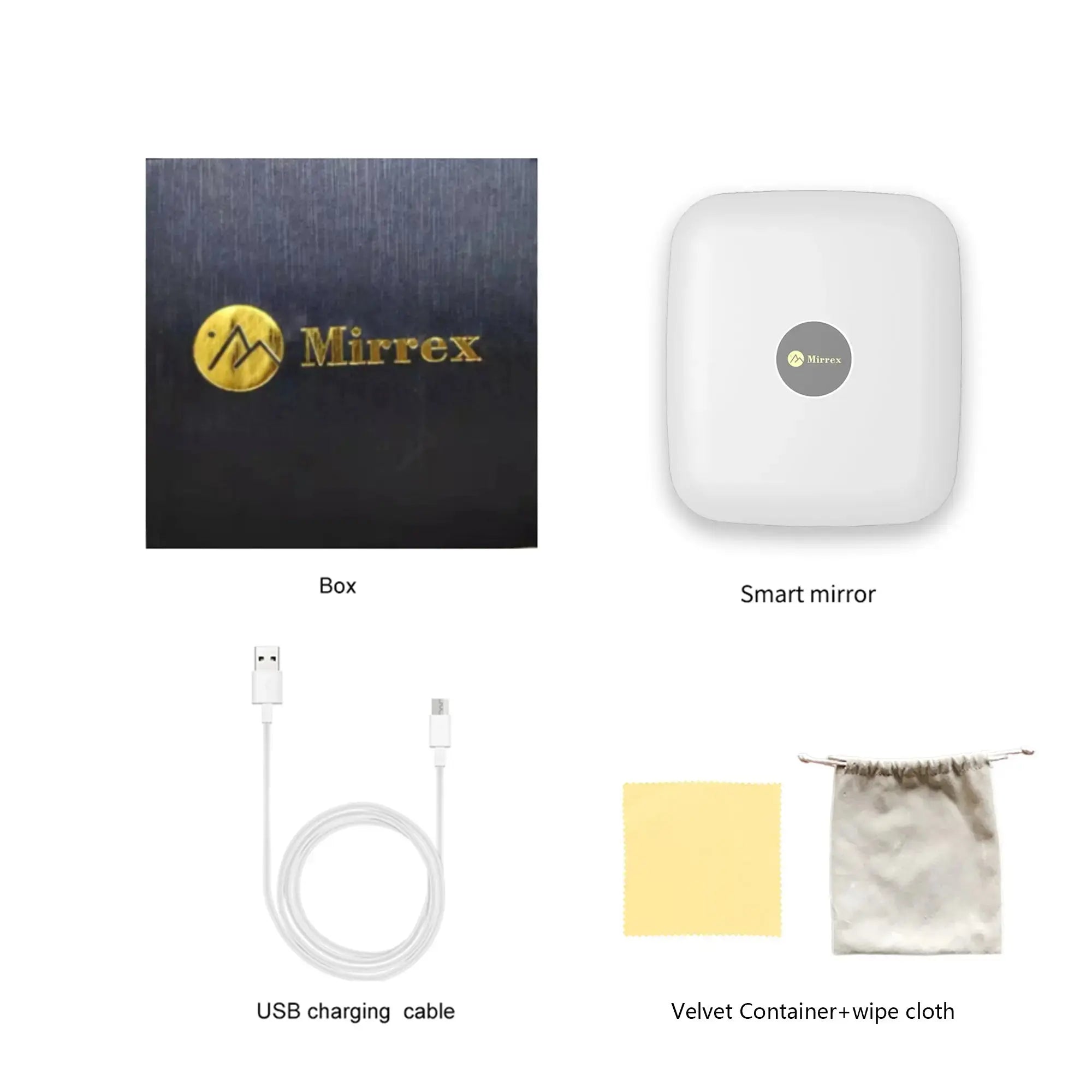 Touch Slider Control makeup mirror with portable charging and 5X magnifying Mirrex