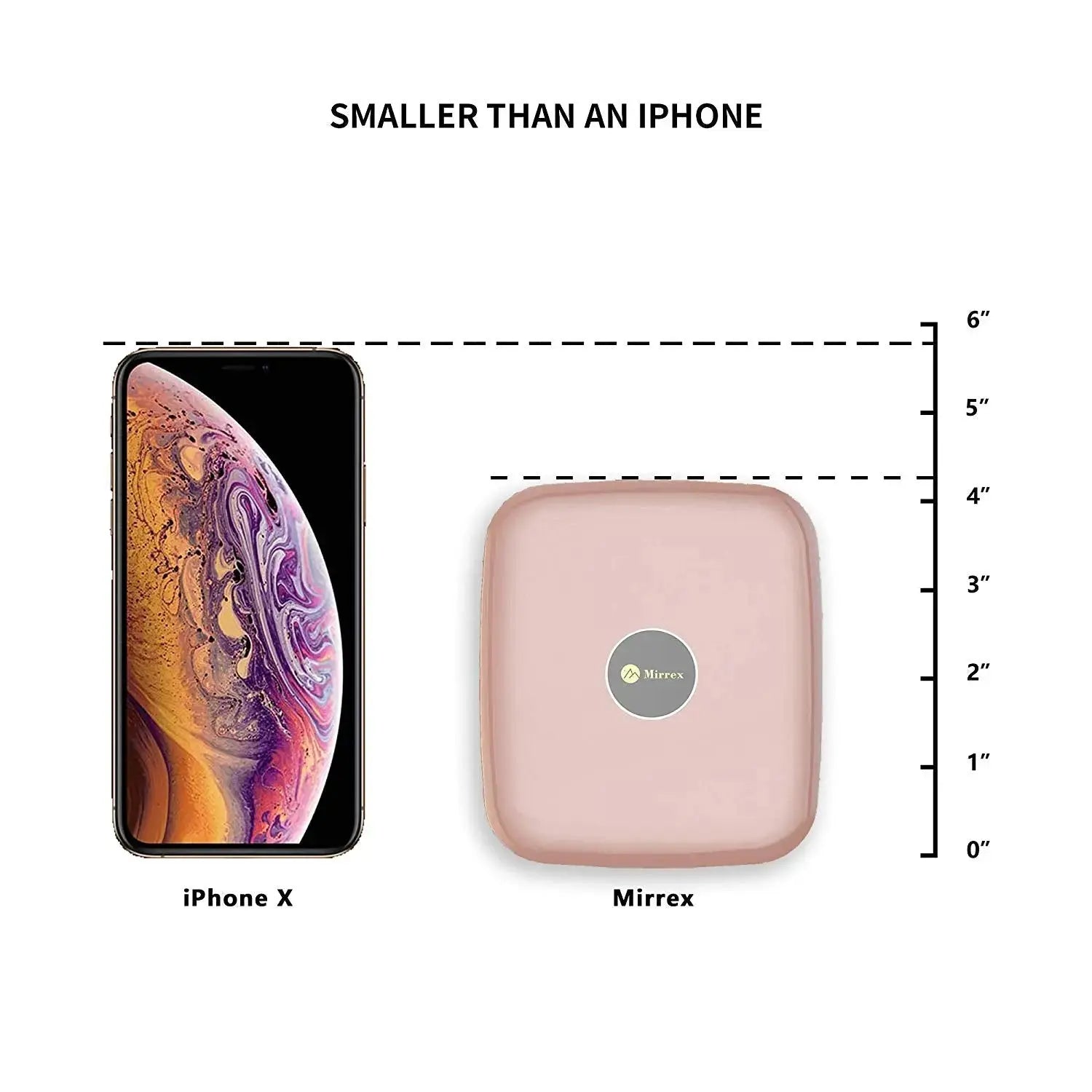 Touch Slider Control makeup mirror with portable charging and 5X magnifying Mirrex