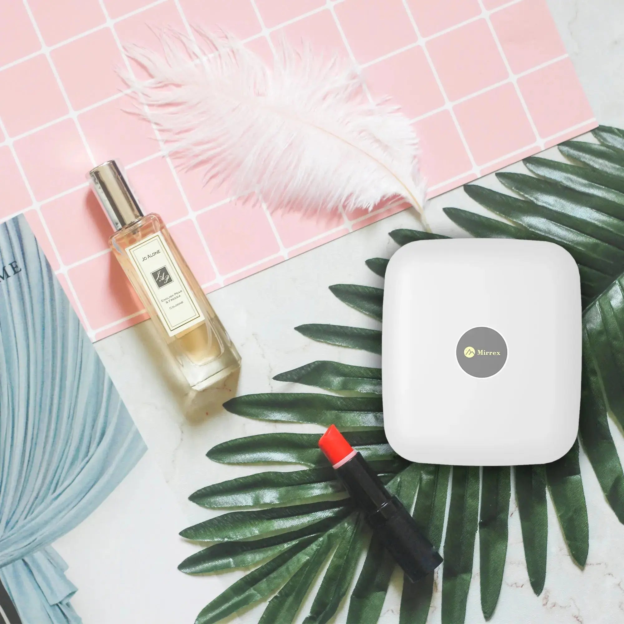 Touch Slider Control makeup mirror with portable charging and 5X magnifying Mirrex