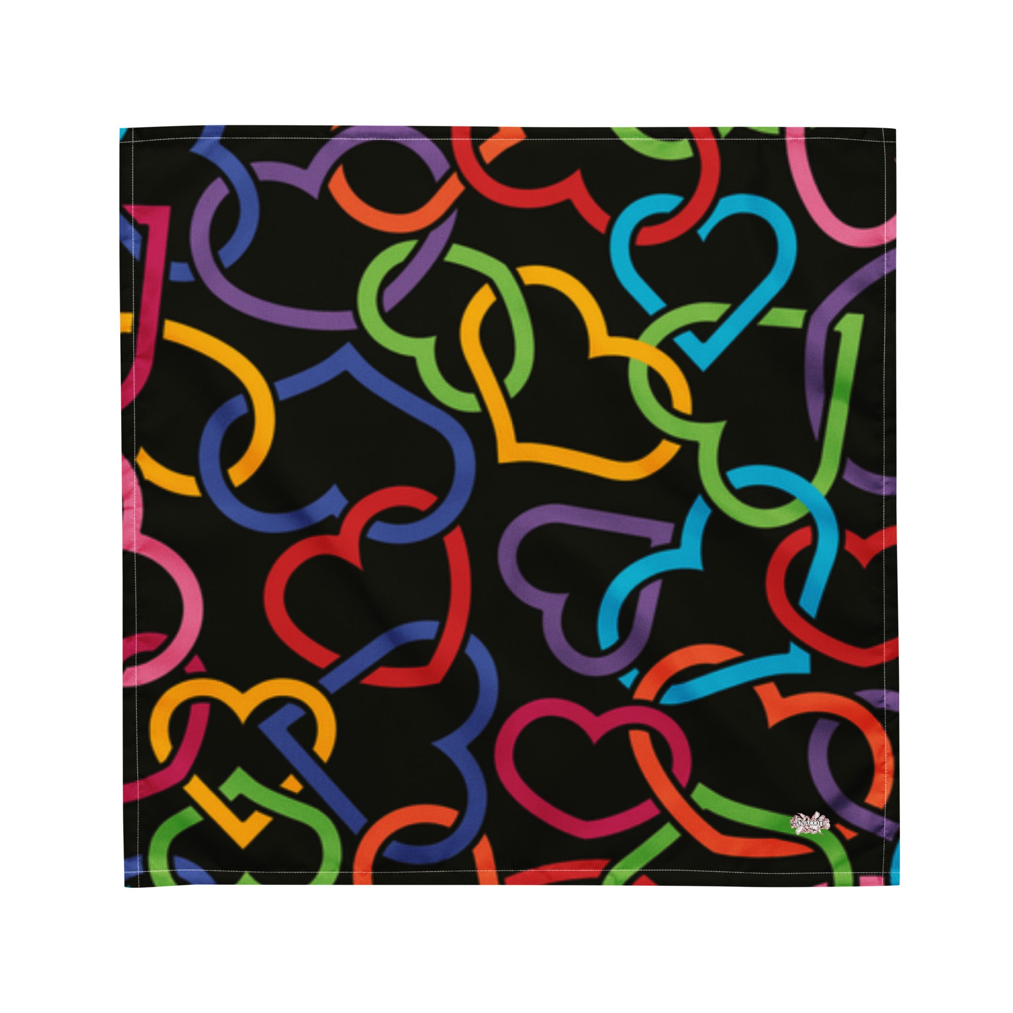 Anacotte All-over print Heart bandana