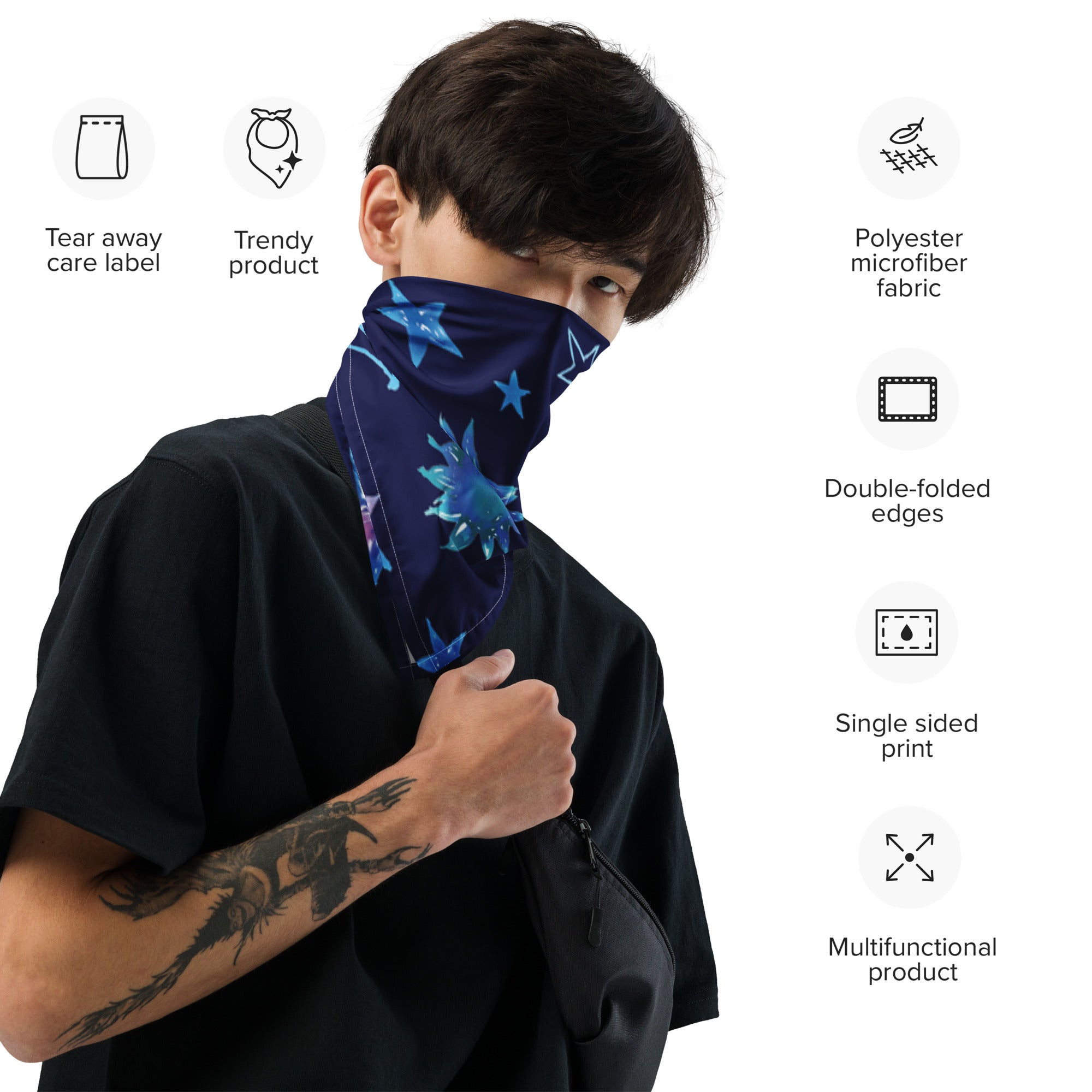 Anacotte All-over print Star bandana
