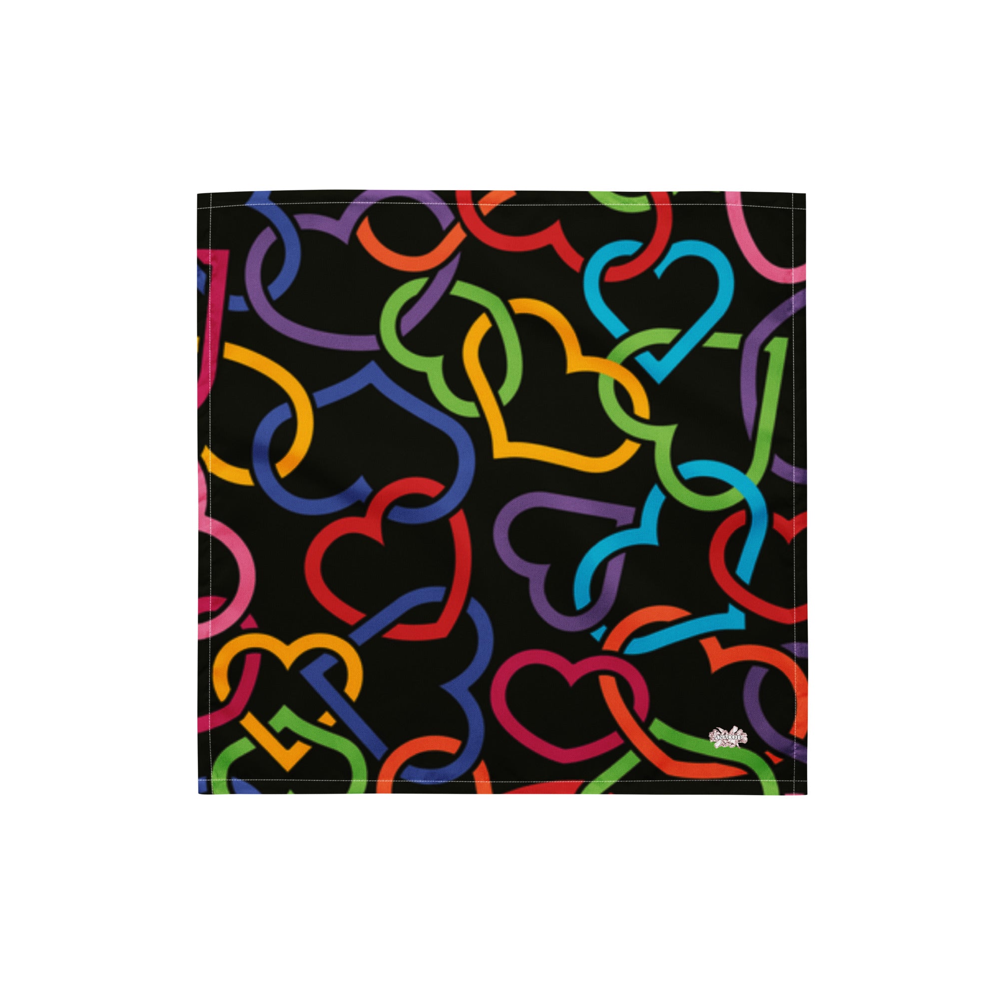 Anacotte All-over print Heart bandana