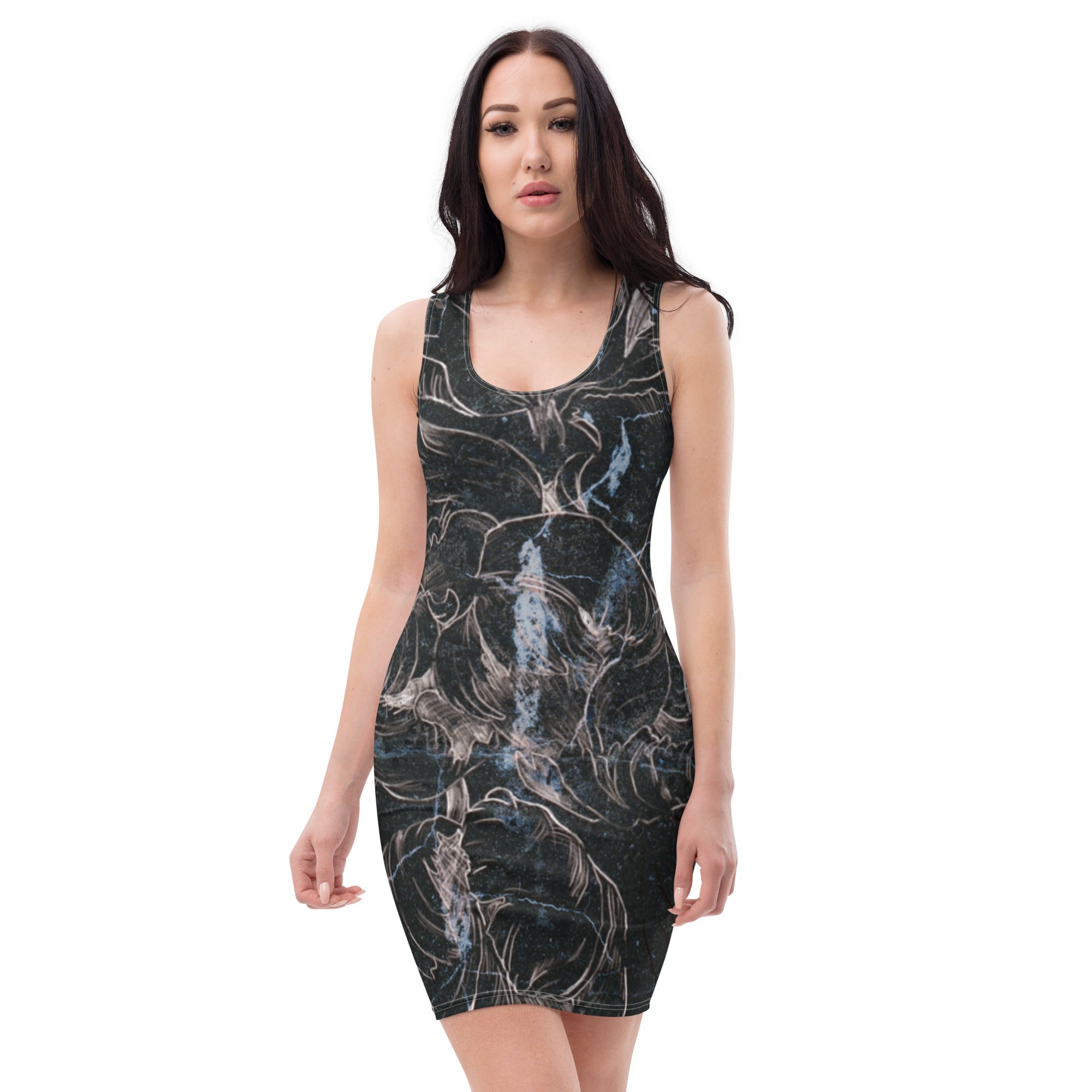 Anacotte Sublimation Cut & Sew Abstract Floral Dress