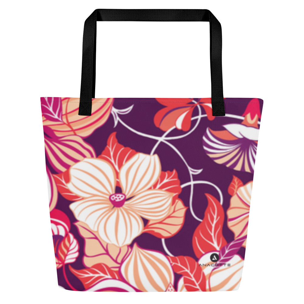 Anacotte Vivid Floral 44lbs Max Tote Bag