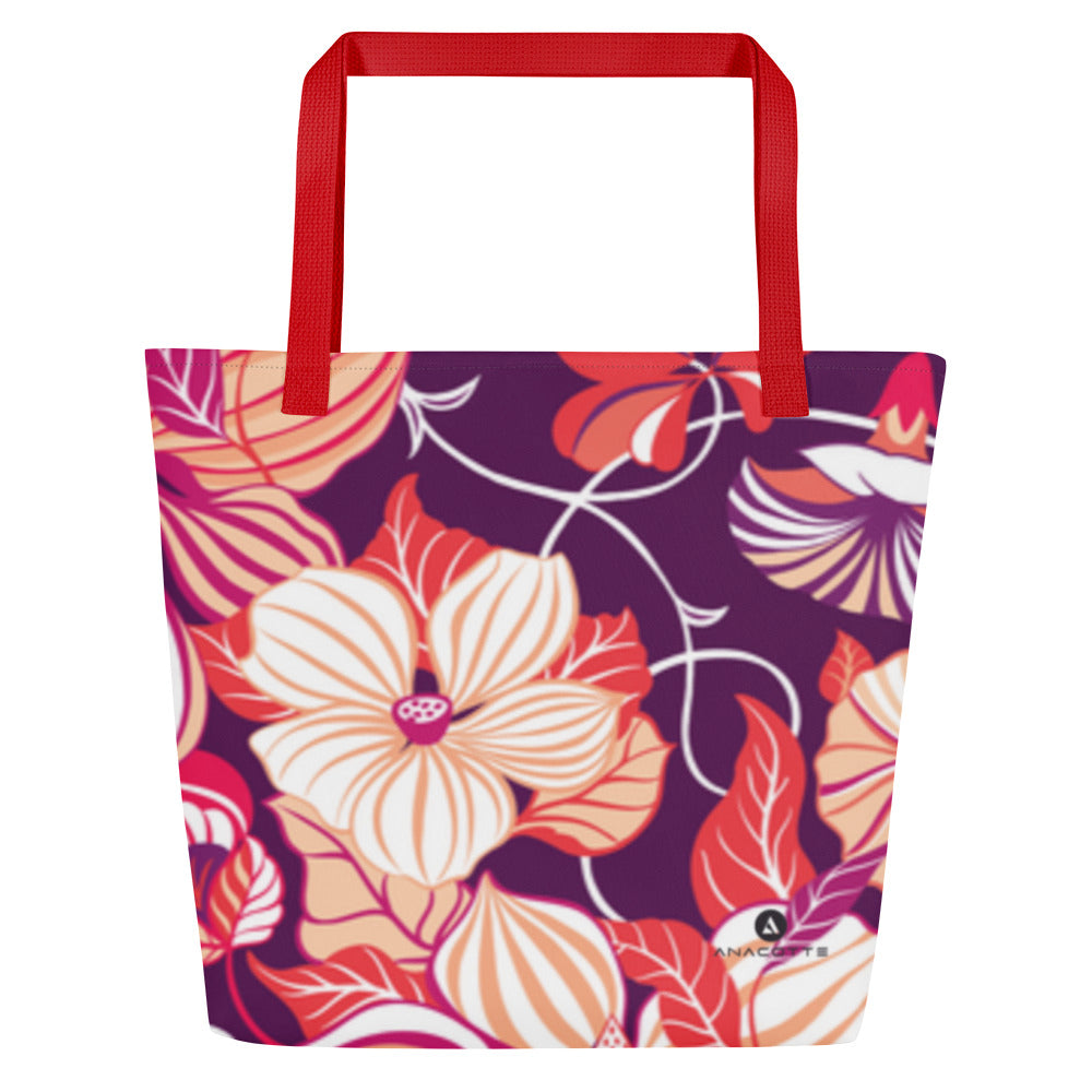 Anacotte Vivid Floral 44lbs Max Tote Bag