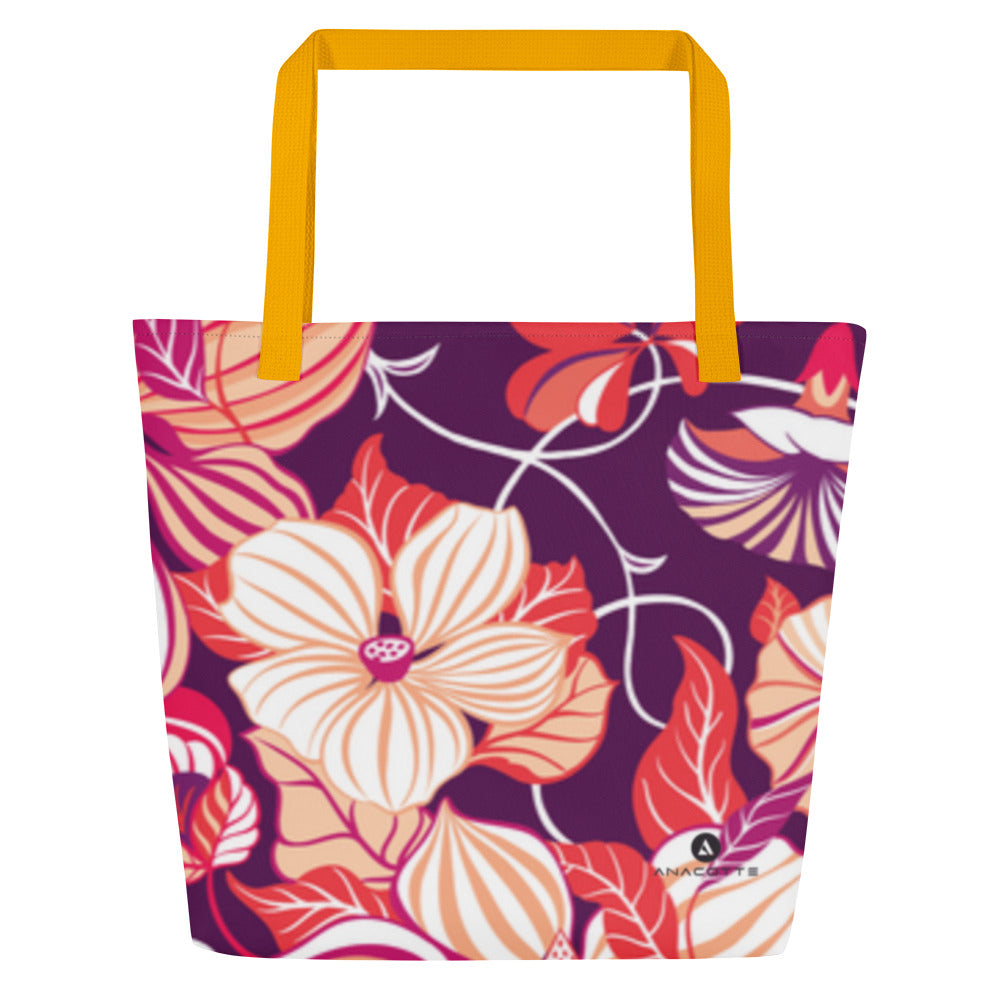 Anacotte Vivid Floral 44lbs Max Tote Bag