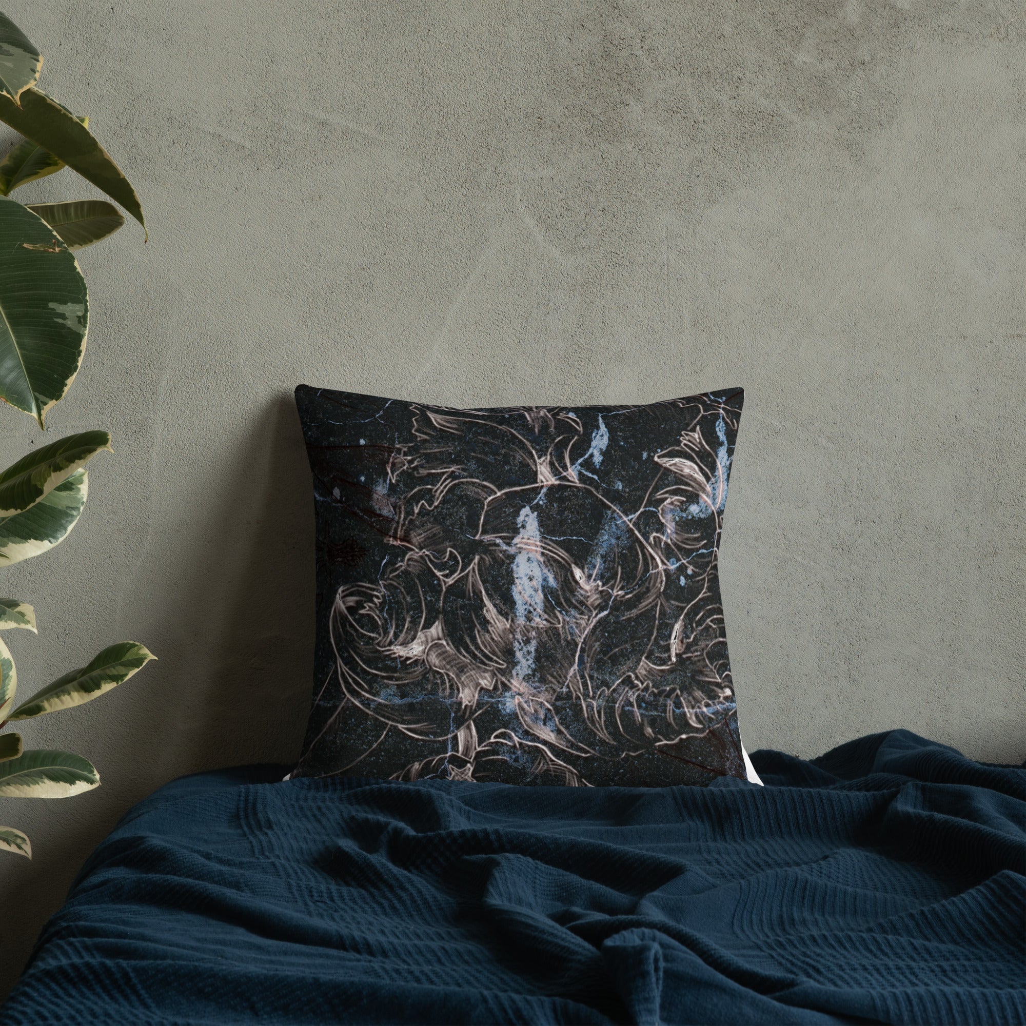 Anacotte Aesthetic Floral Premium Pillow