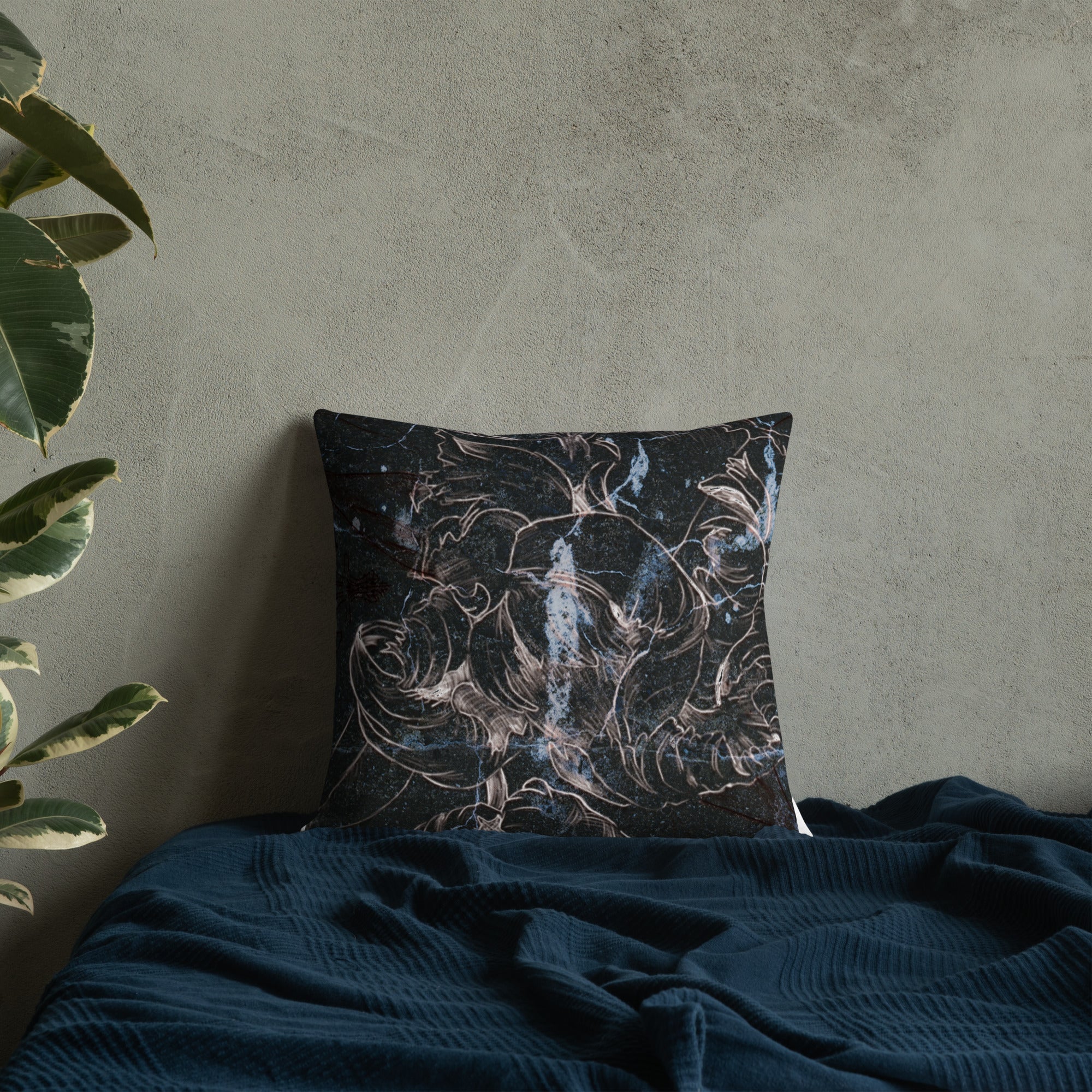 Anacotte Aesthetic Floral Premium Pillow