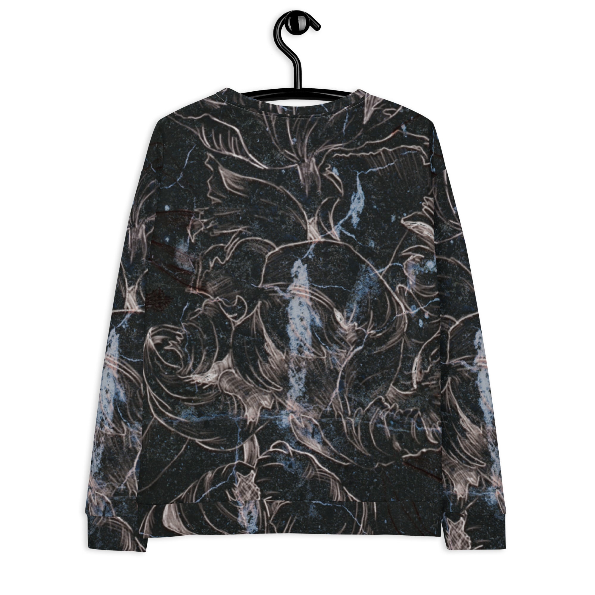 Anacotte Unisex Abstract Floral Full Printed Sweatshirt