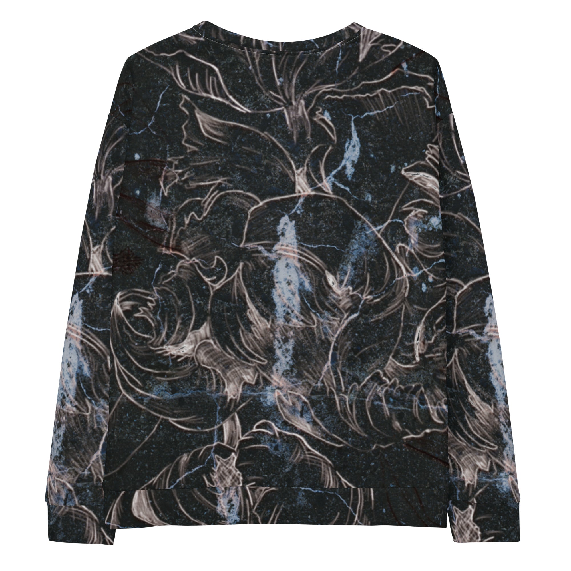 Anacotte Unisex Abstract Floral Full Printed Sweatshirt