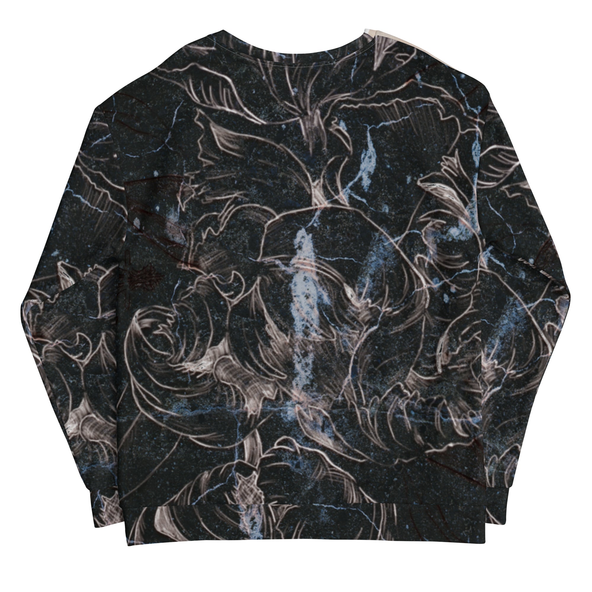 Anacotte Unisex Abstract Floral Full Printed Sweatshirt