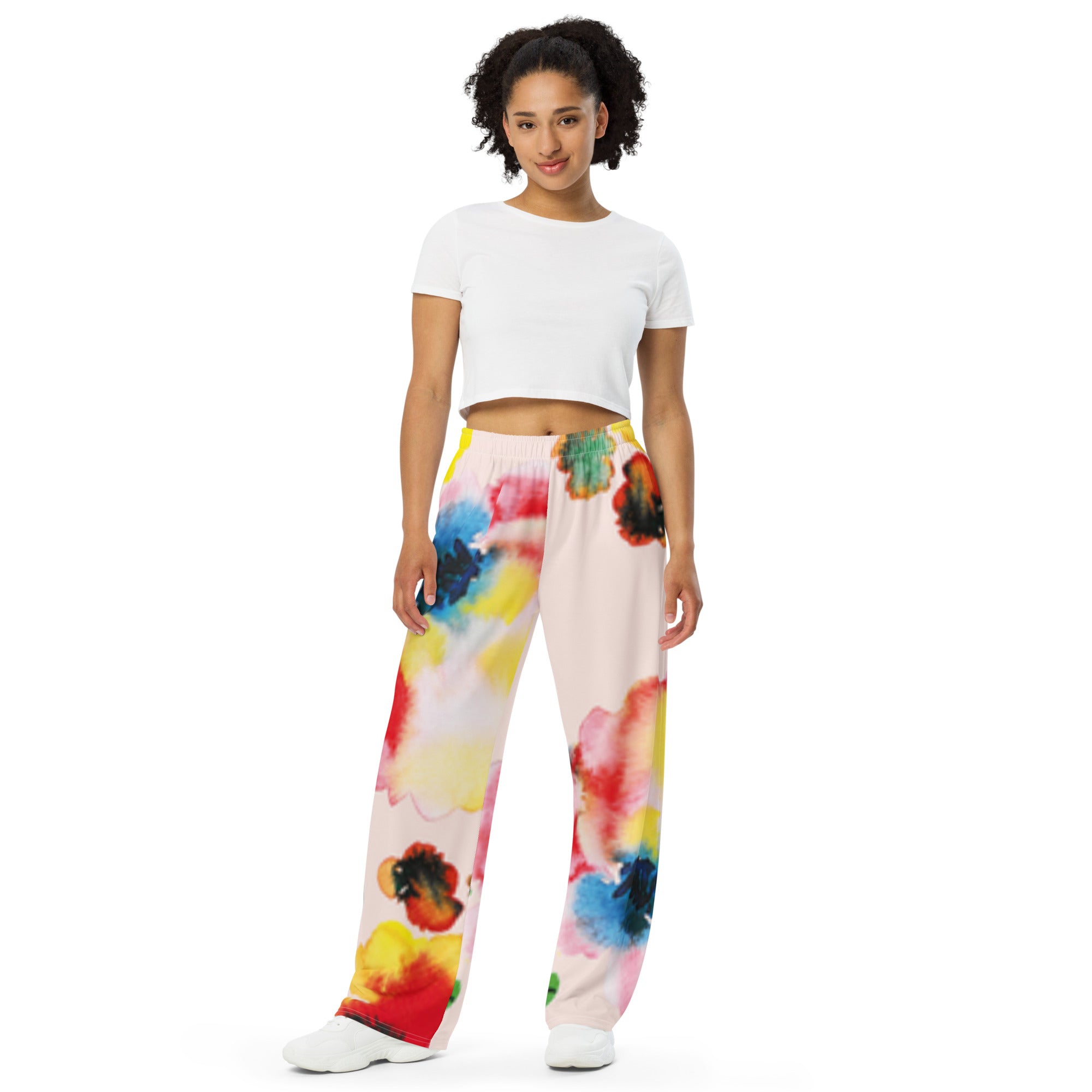 Anacotte All-over print unisex wide-leg pants