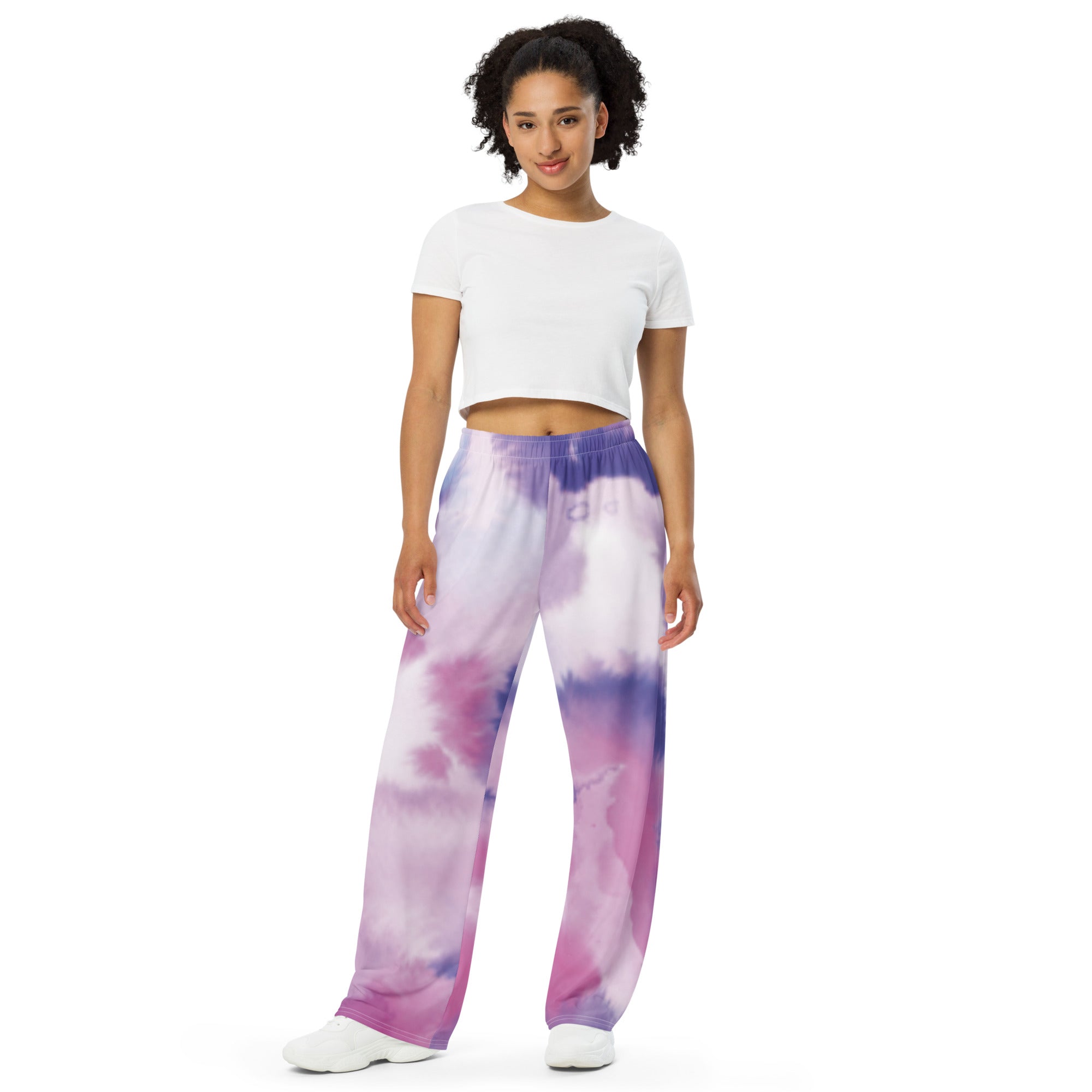 Anacotte All-over print unisex wide-leg pants