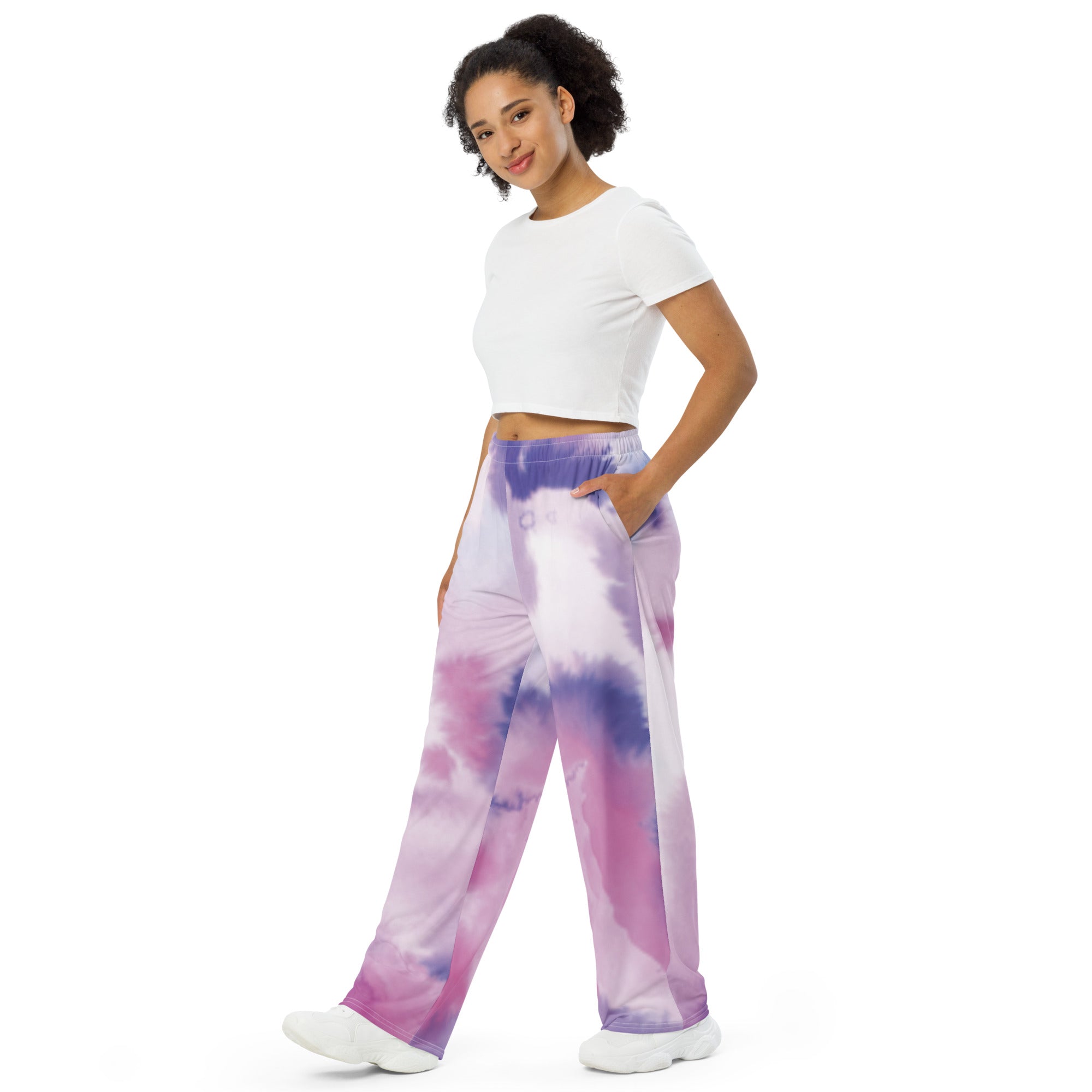Anacotte All-over print unisex wide-leg pants