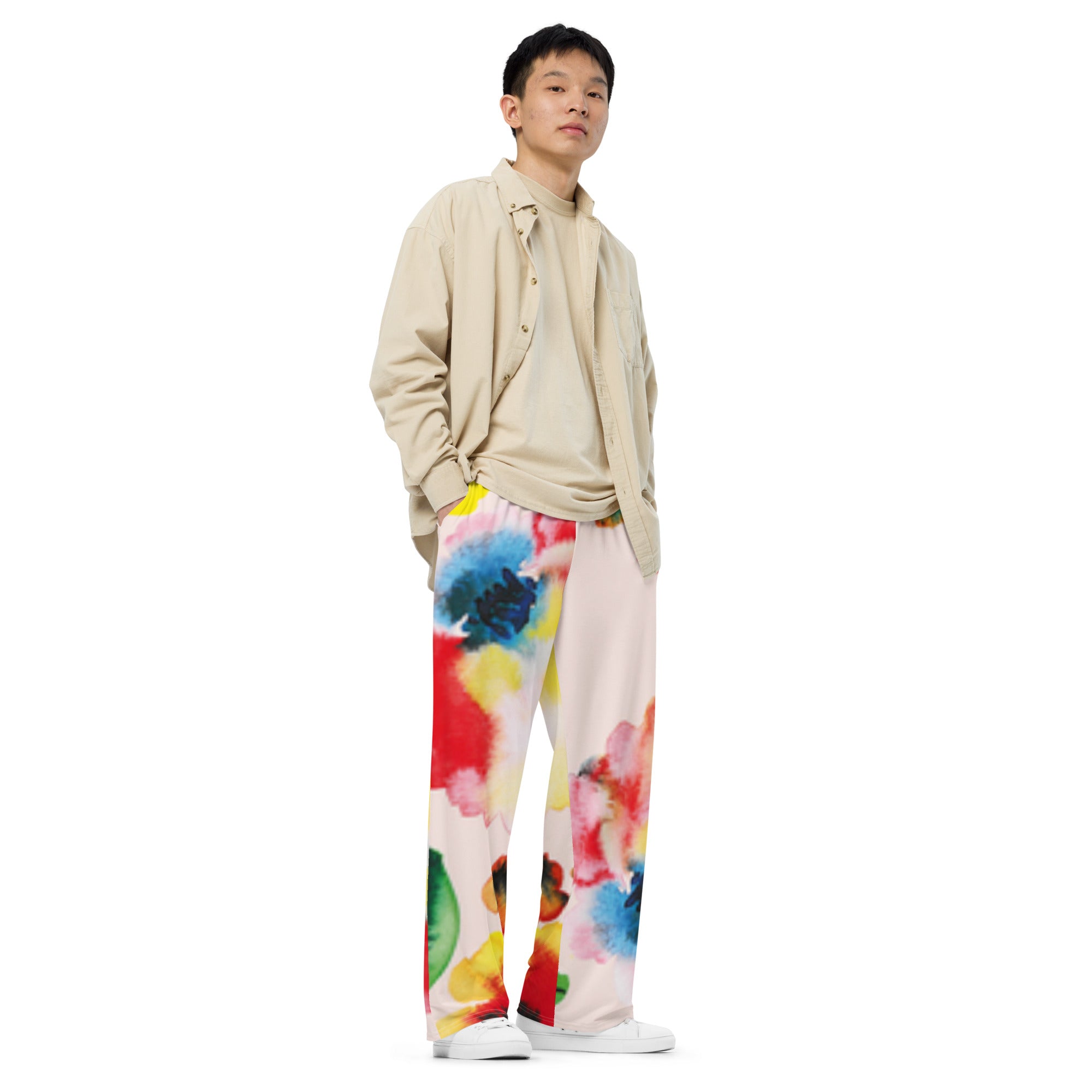 Anacotte All-over print unisex wide-leg pants