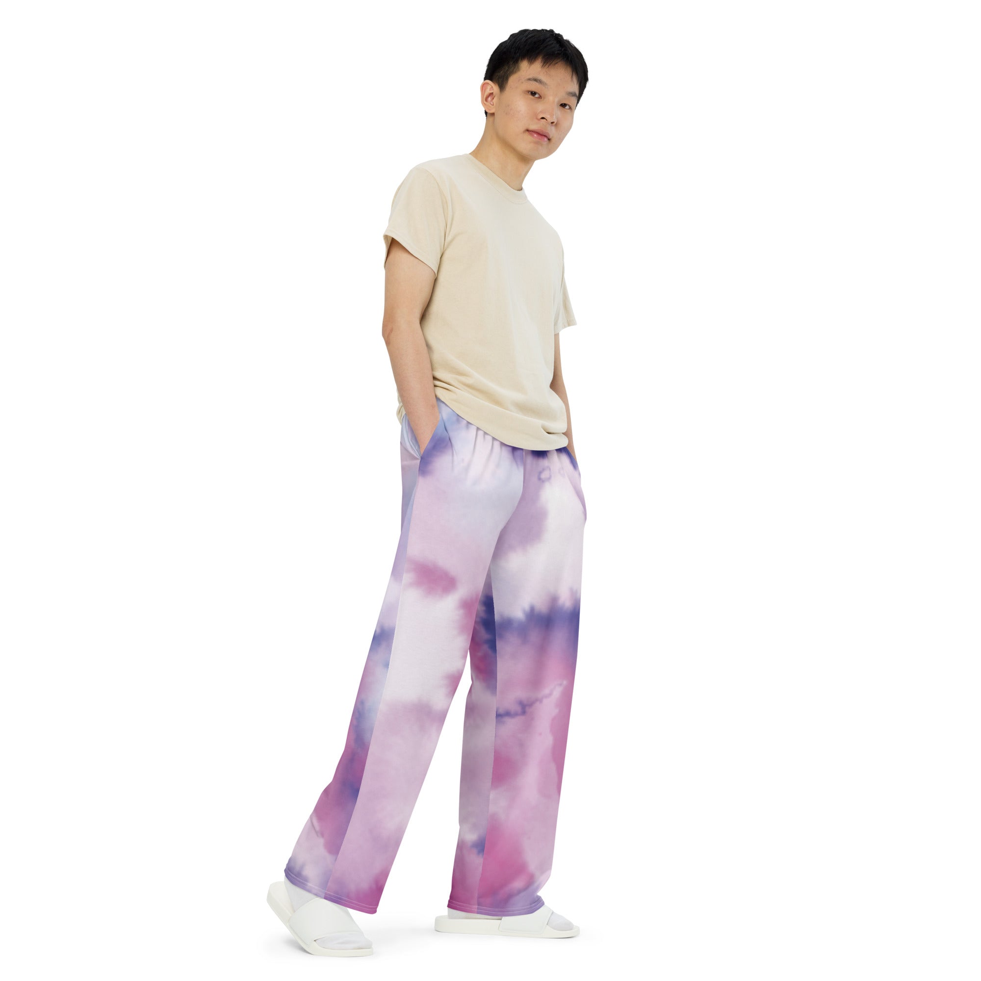 Anacotte All-over print unisex wide-leg pants