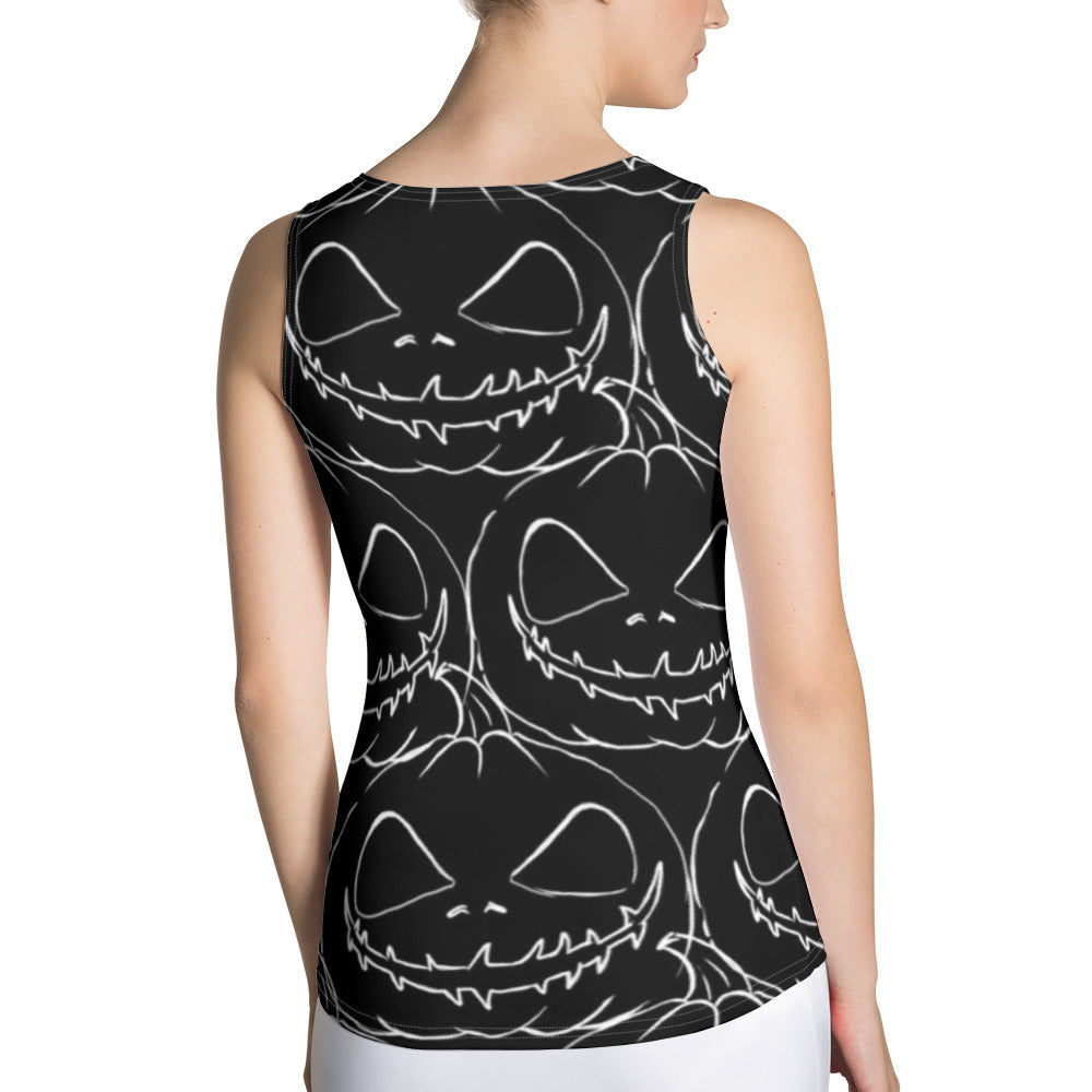 Halloween Edition Women Stretchy Tank for Workout, Gym, Yoga