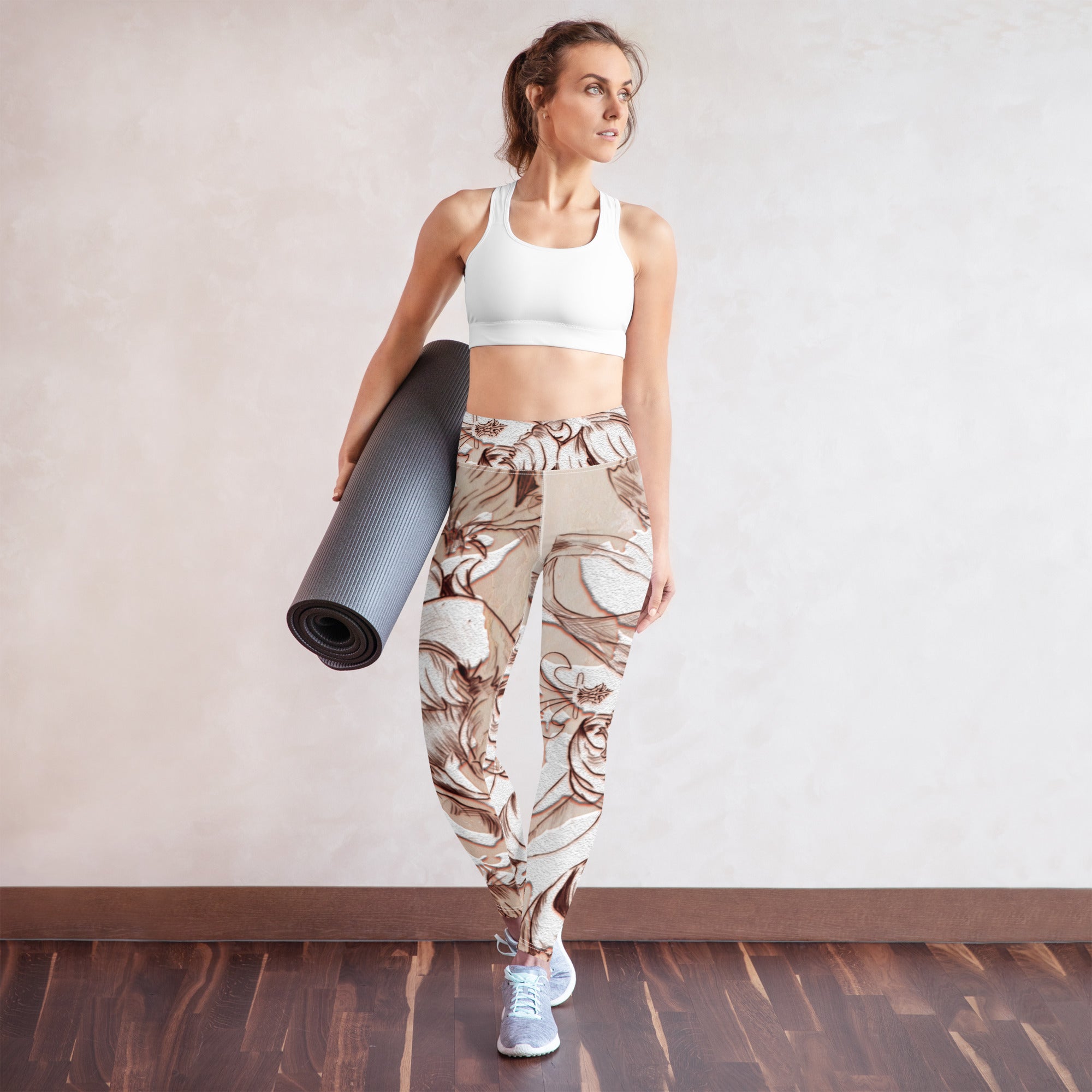 Anacotte Elated Floral High Waisted Light Yoga Pants