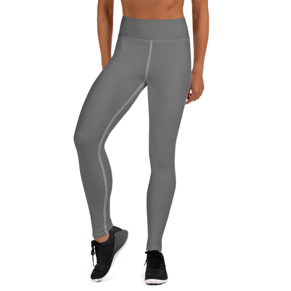 Gray Anacotte High Waisted Tight Heather Yoga Leggings