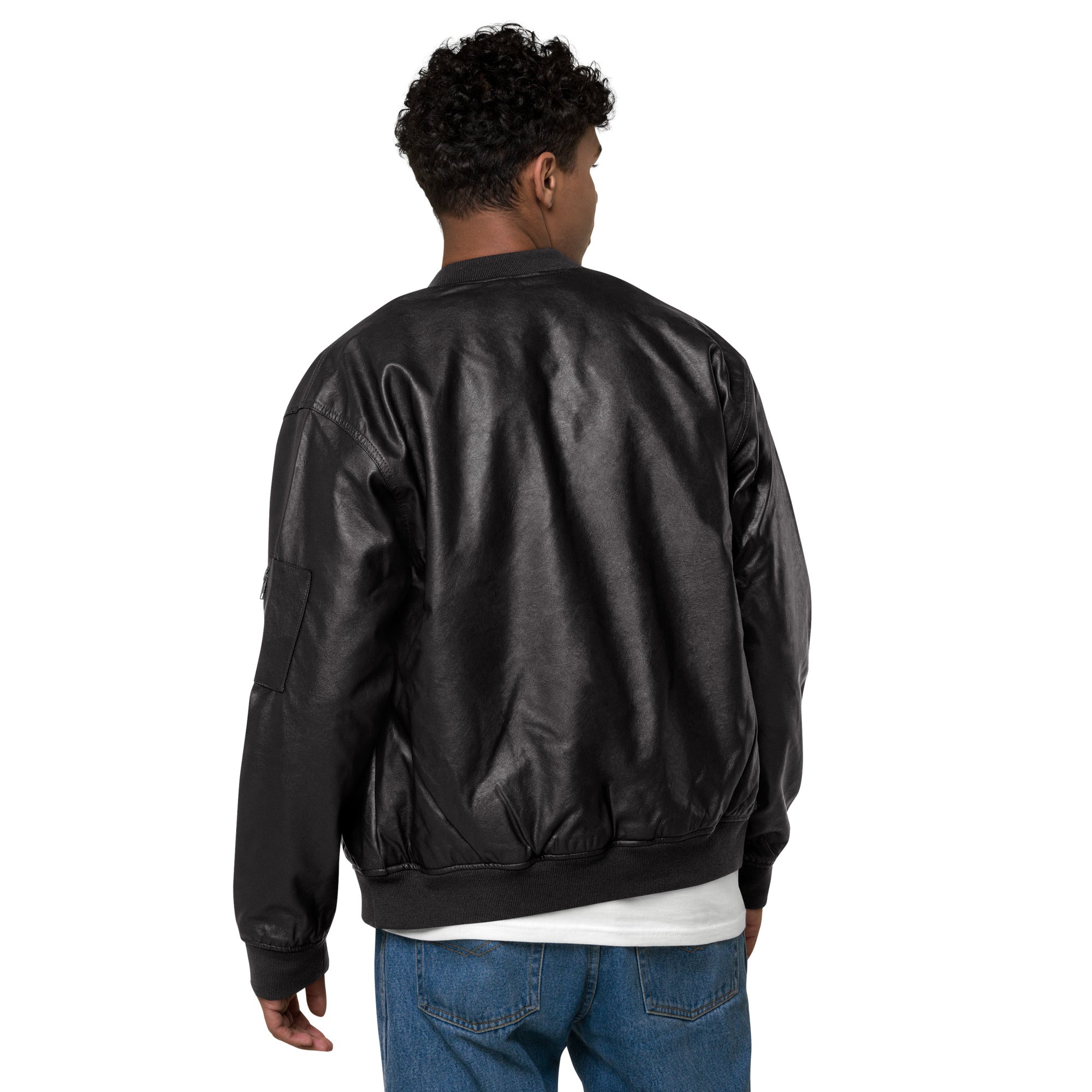 Anacotte Naughty Angel Leather Bomber Jacket