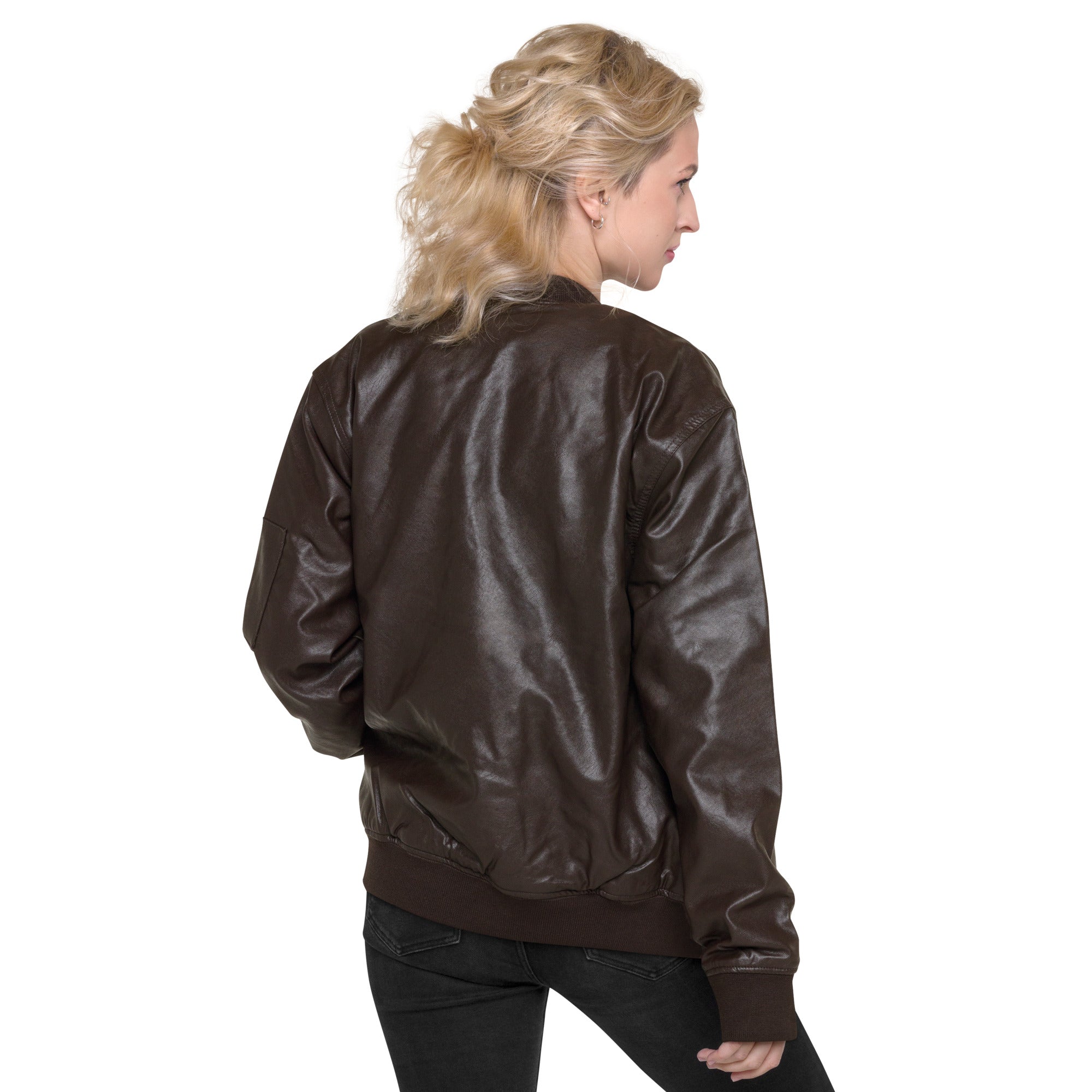 Anacotte Naughty Angel Leather Bomber Jacket