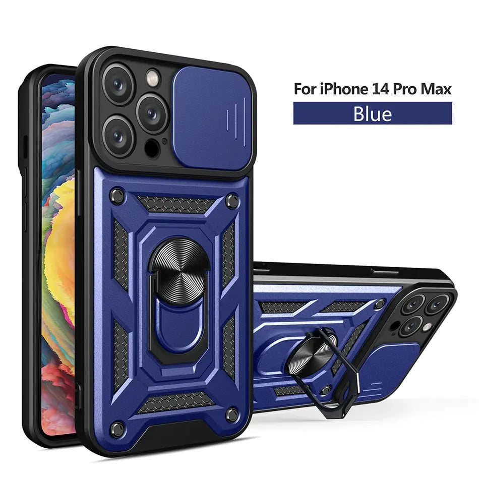 iPhone 14 Anacotte Stand Holder Magnetic Car Ring Shockproof Armor iPhone case Anacotte