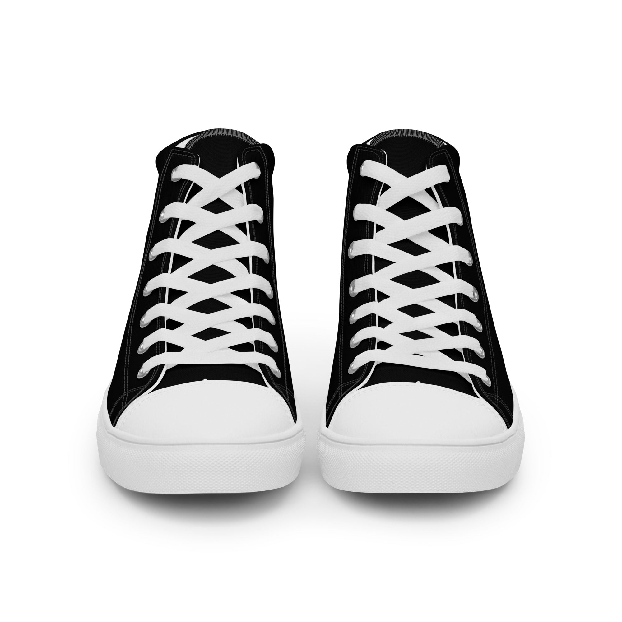 Anacotte Men’s high top canvas shoes black