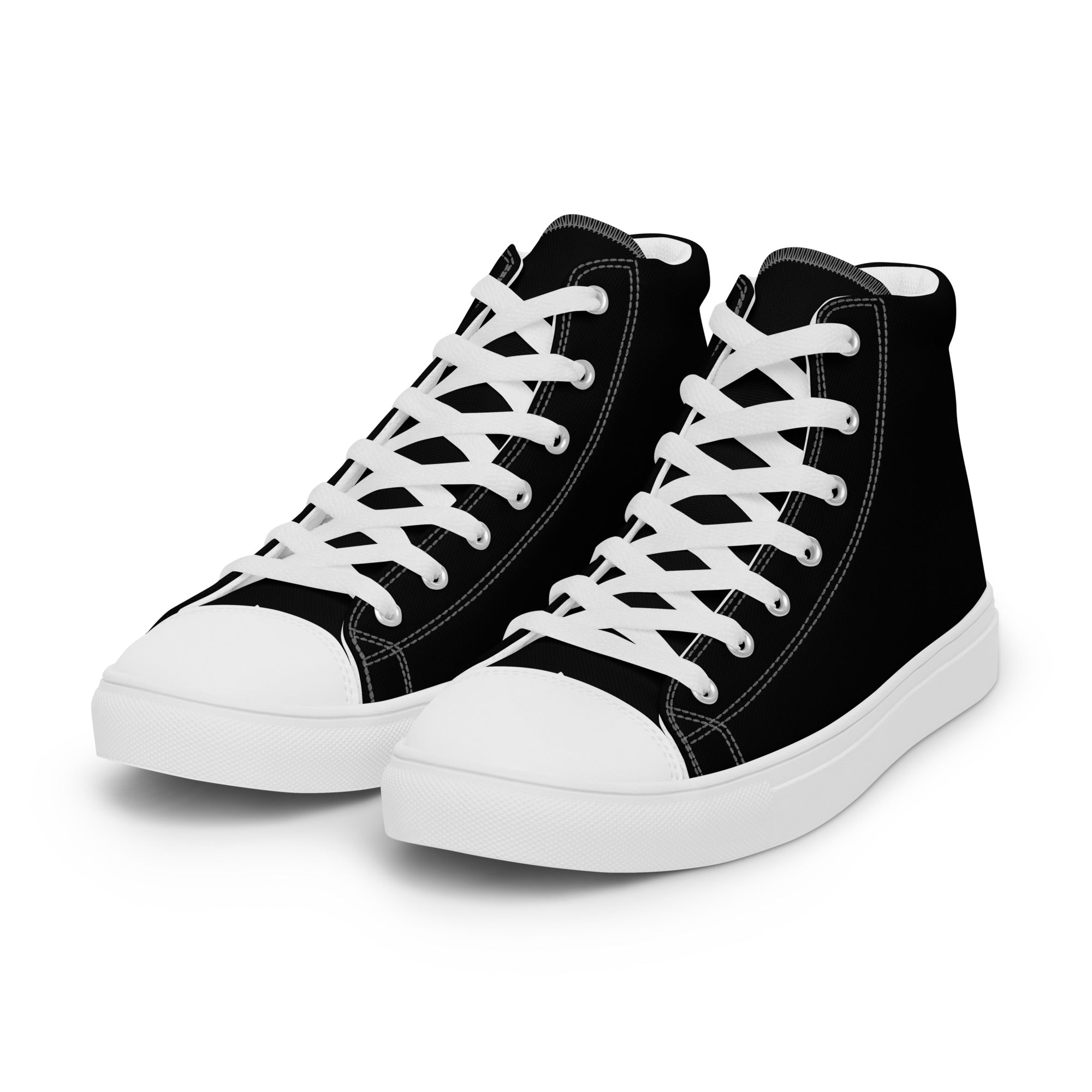 Anacotte Men’s high top canvas shoes black
