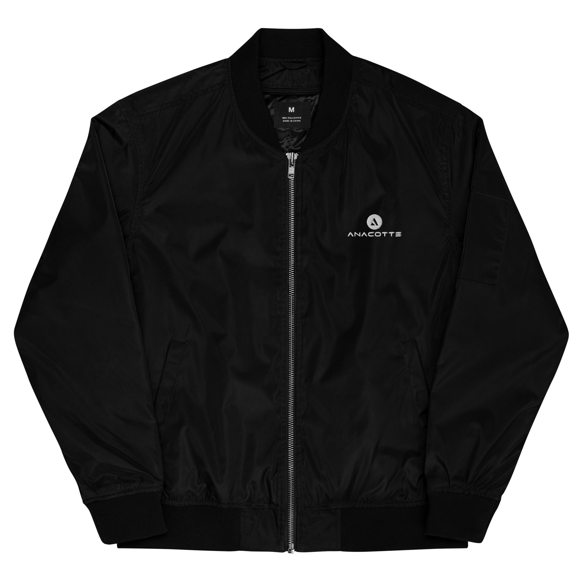 Anacotte Premium recycled bomber jacket Black and Green