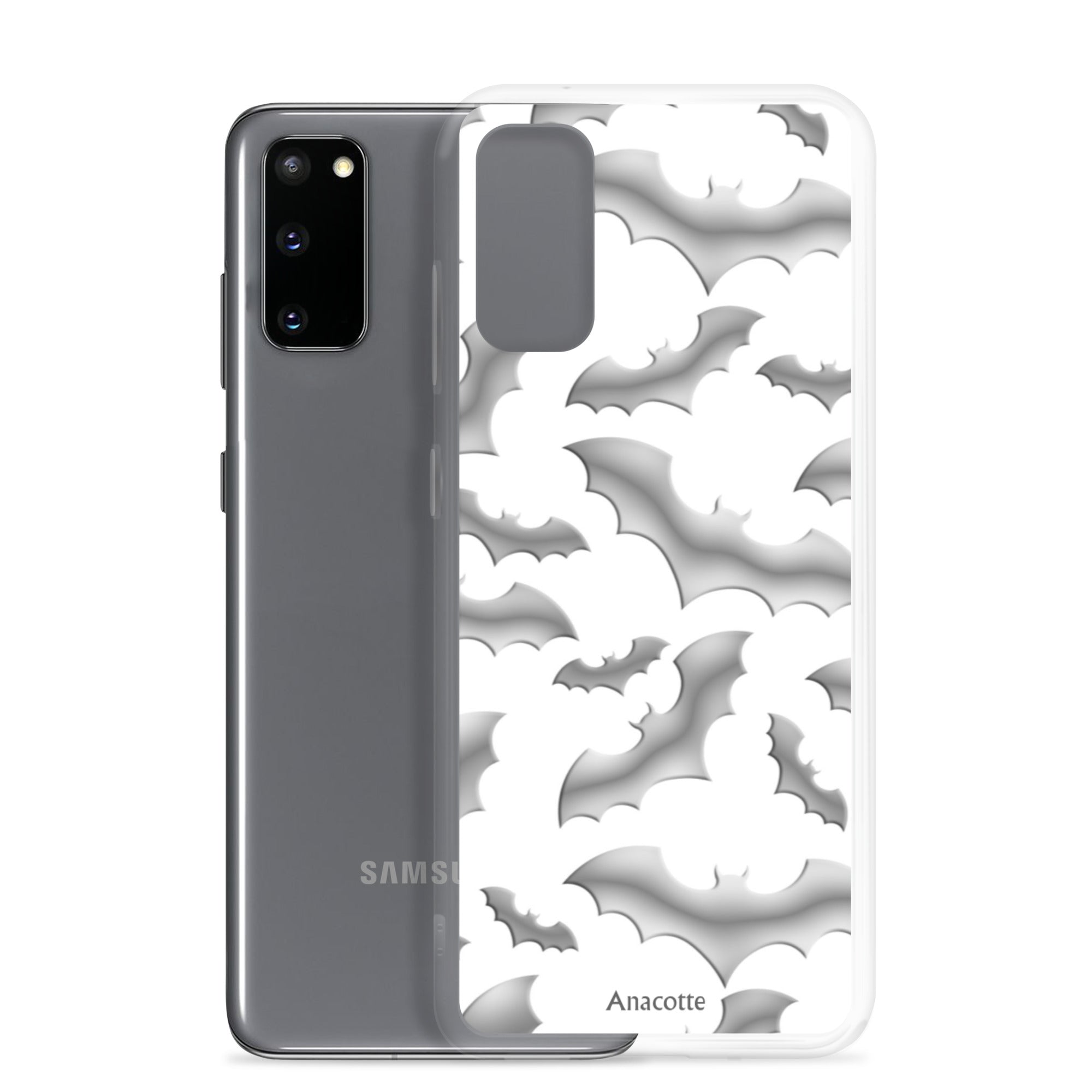 Samsung Case Halloween Bat White Anacotte