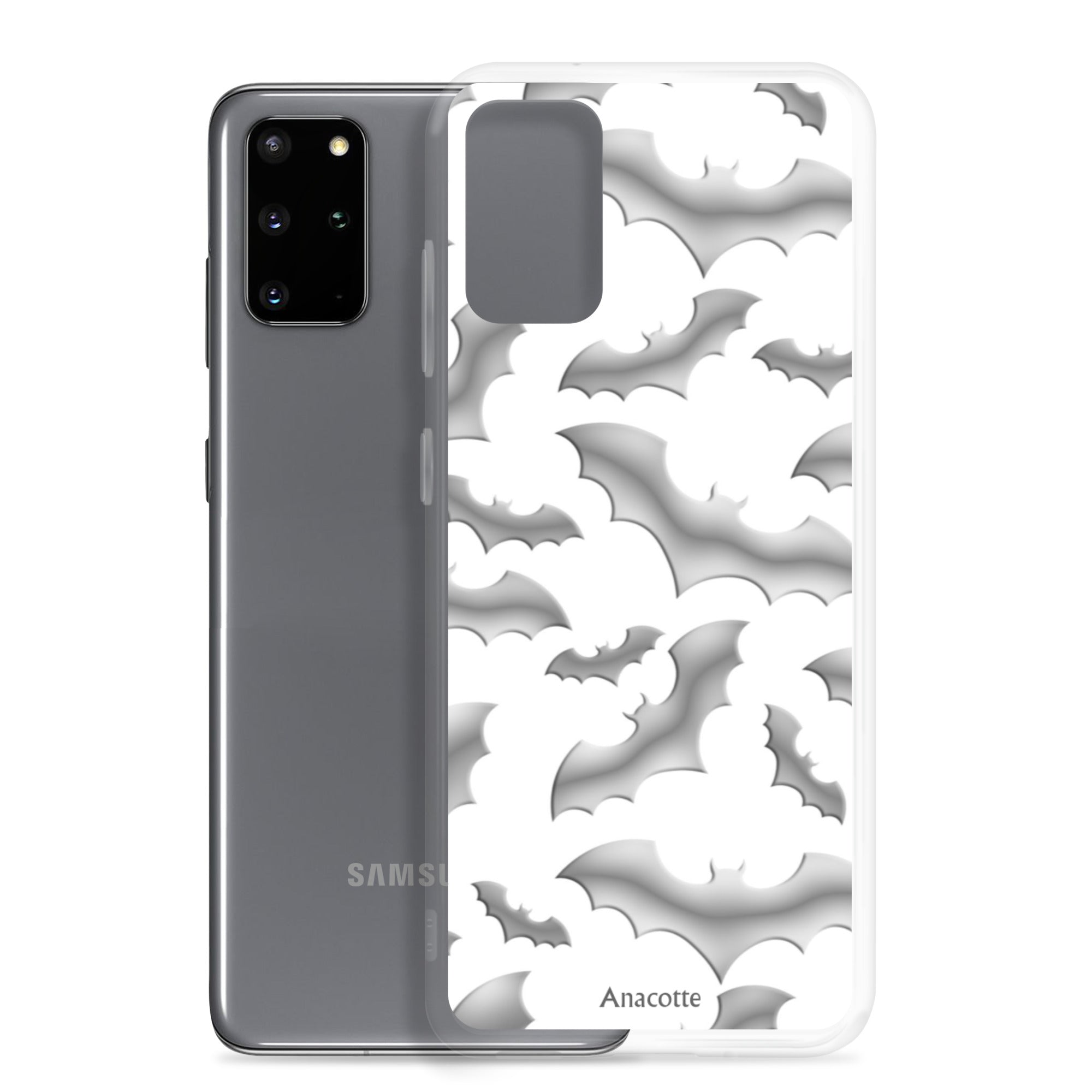 Samsung Case Halloween Bat White Anacotte