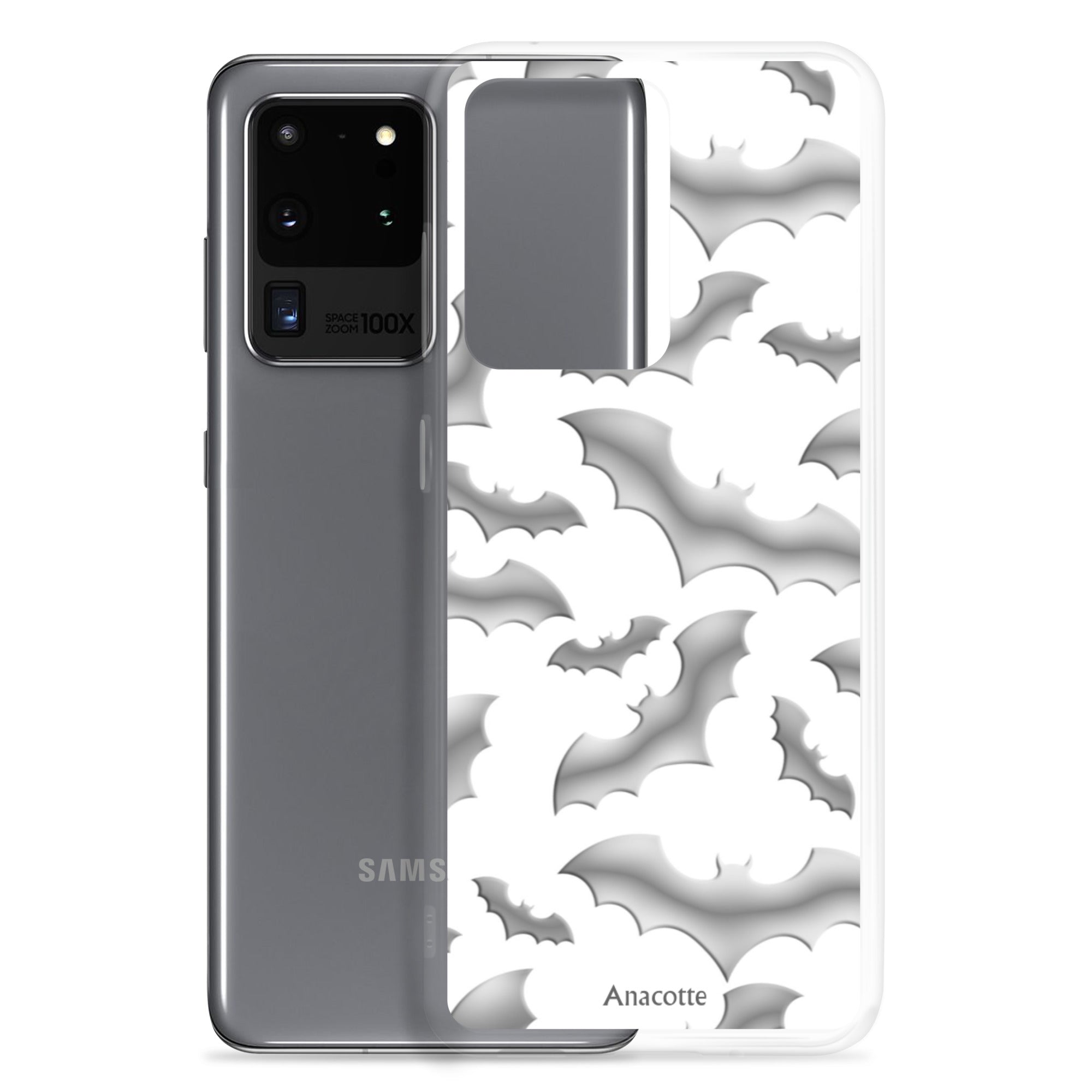 Samsung Case Halloween Bat White Anacotte