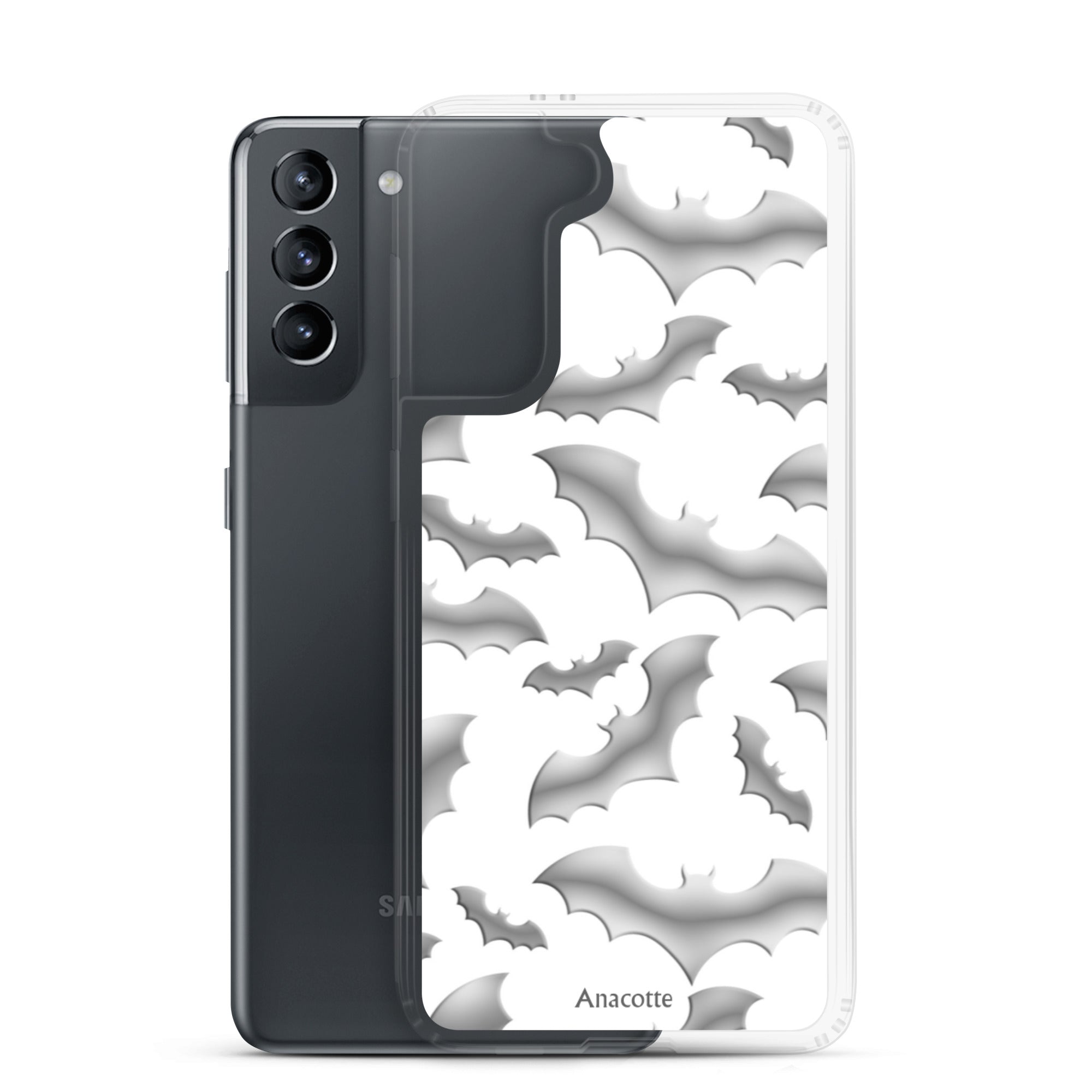 Samsung Case Halloween Bat White Anacotte