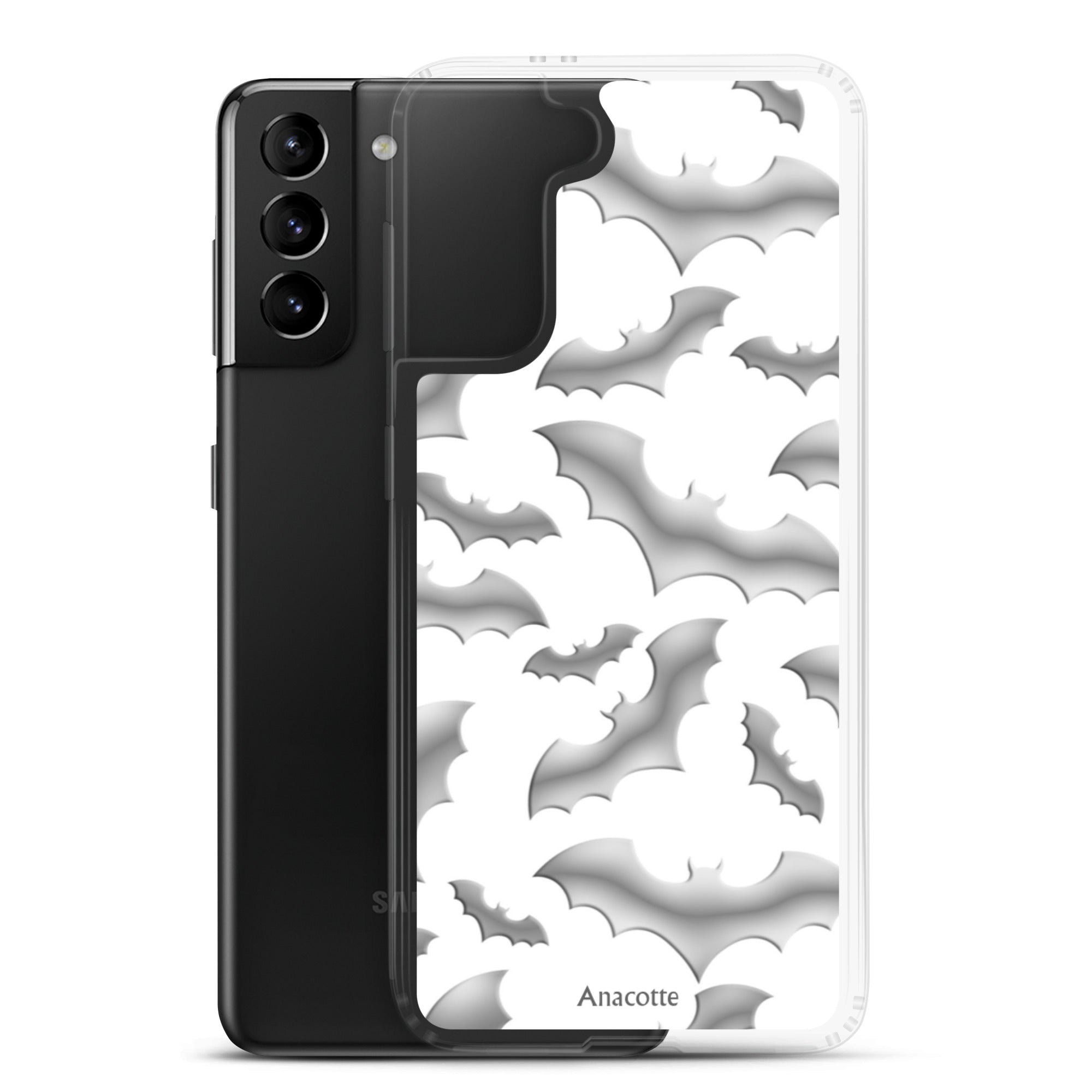 Samsung Case Halloween Bat White Anacotte