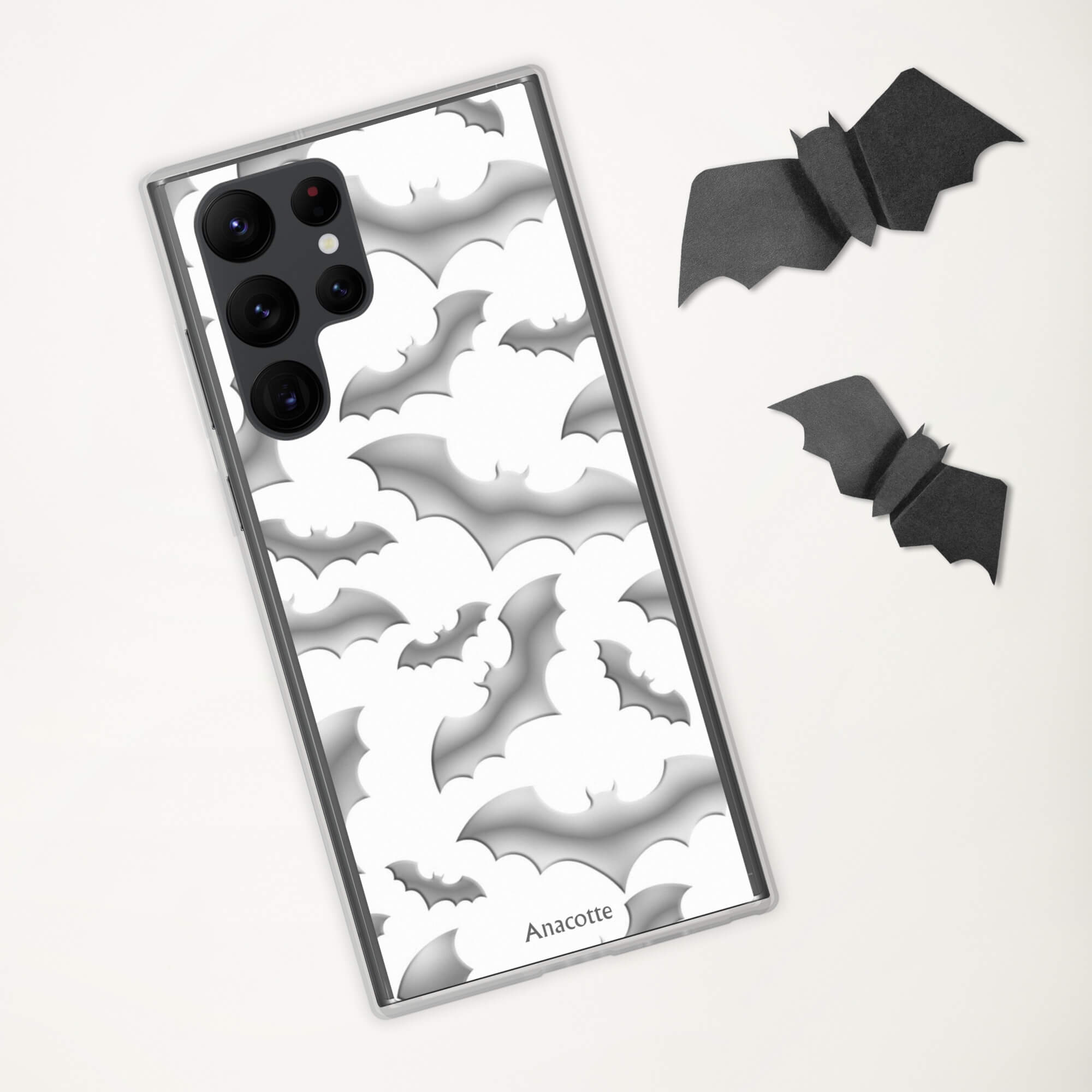 Samsung Case Halloween Bat White Anacotte