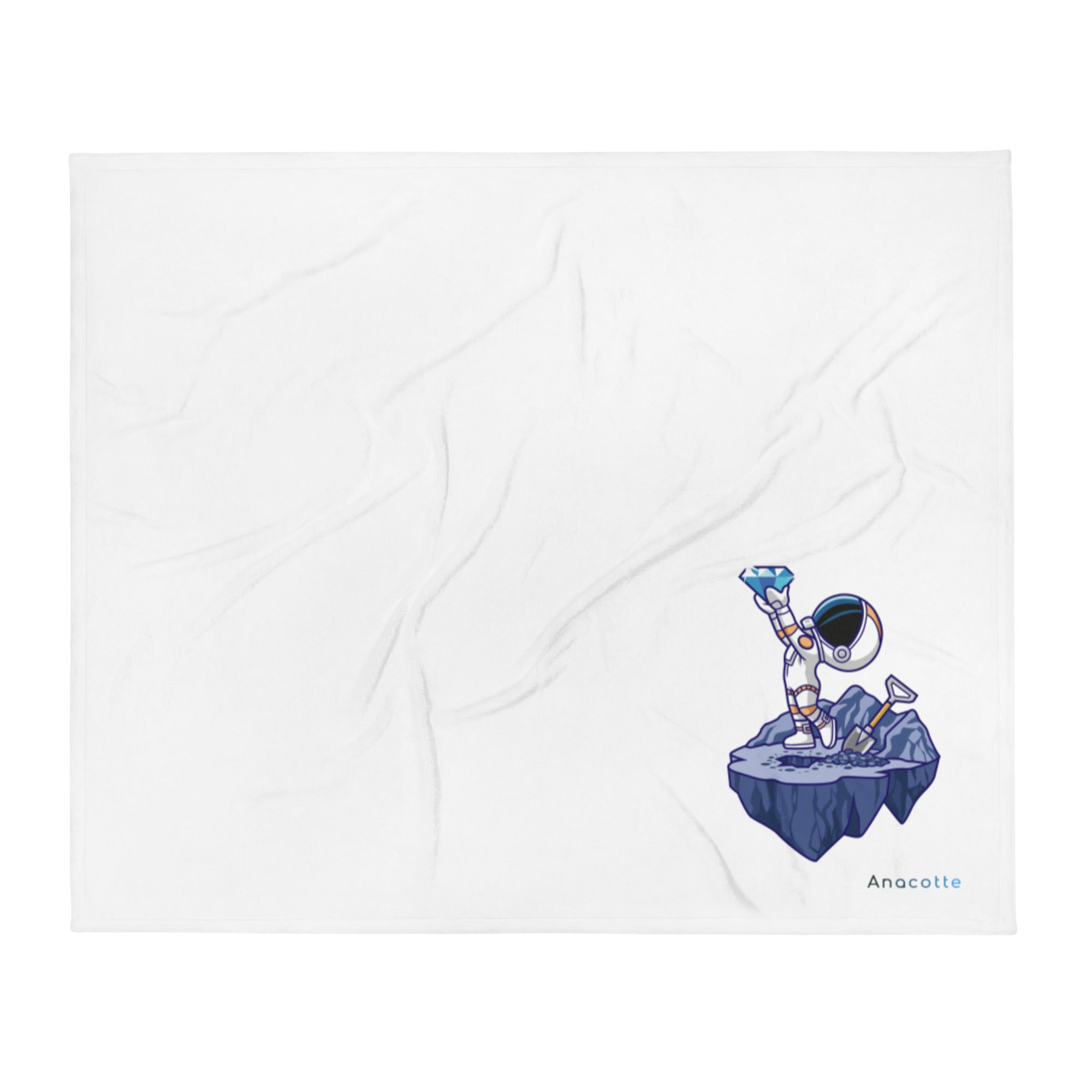 Anacotte Astronaut Throw Blanket