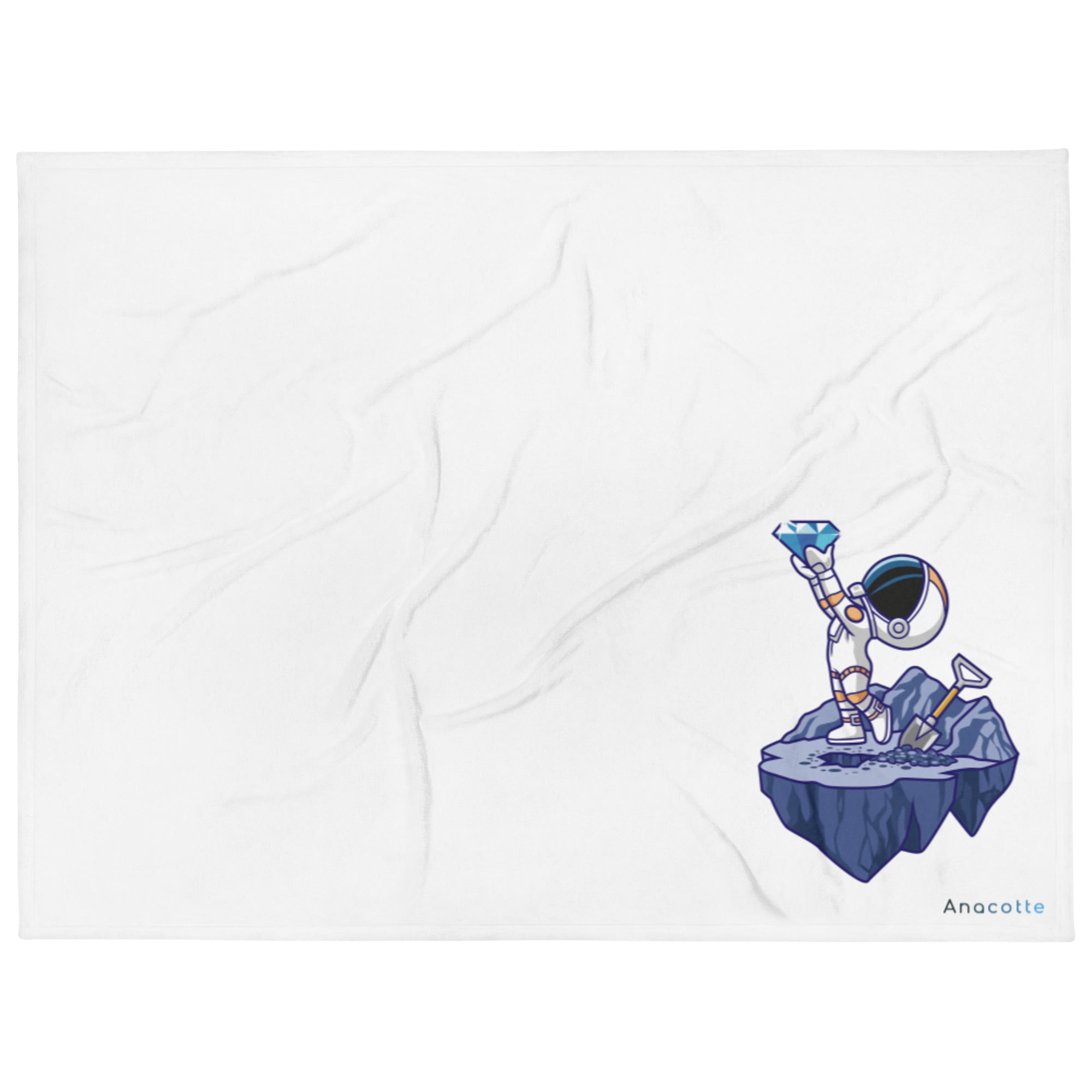 Anacotte Astronaut Throw Blanket