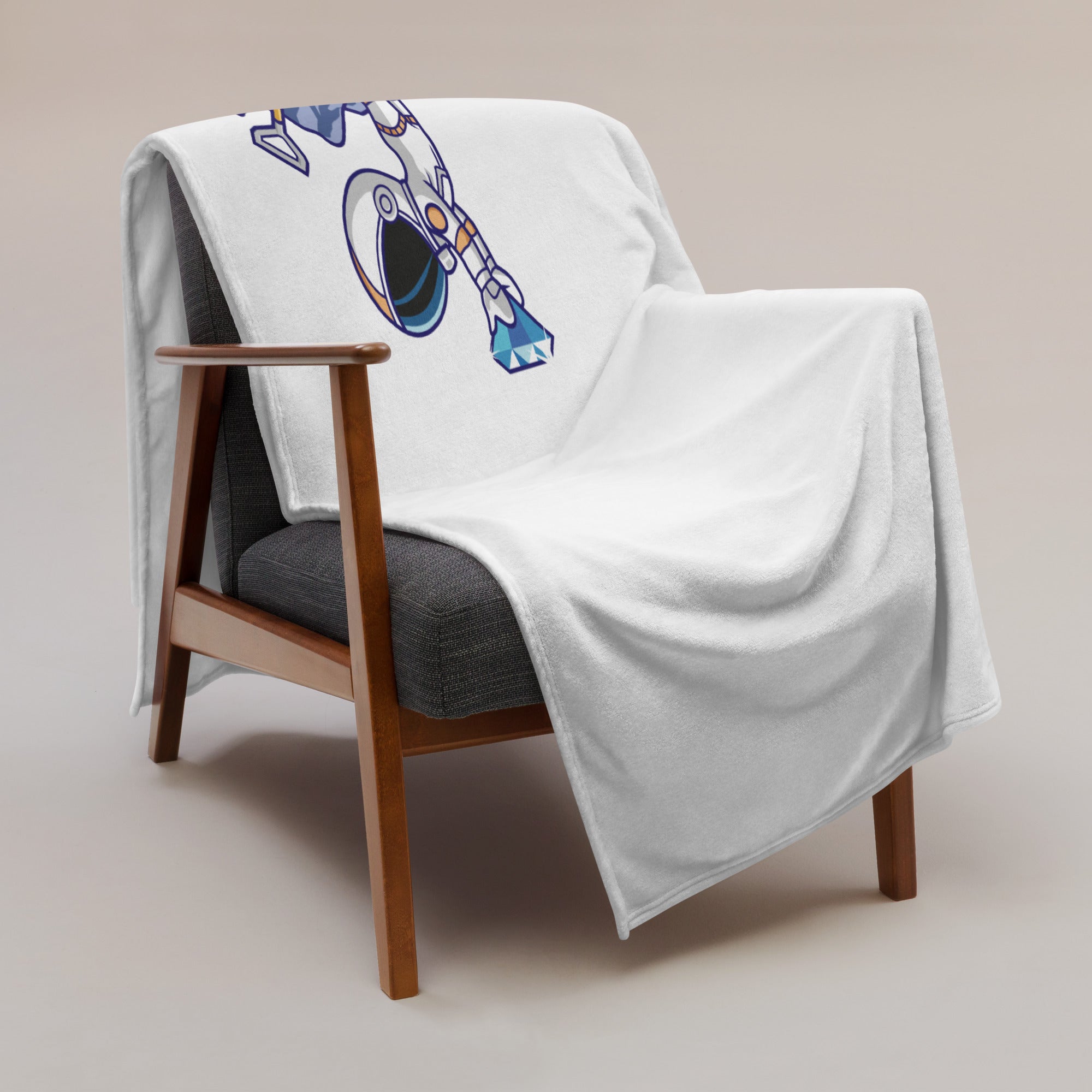 Anacotte Astronaut Throw Blanket