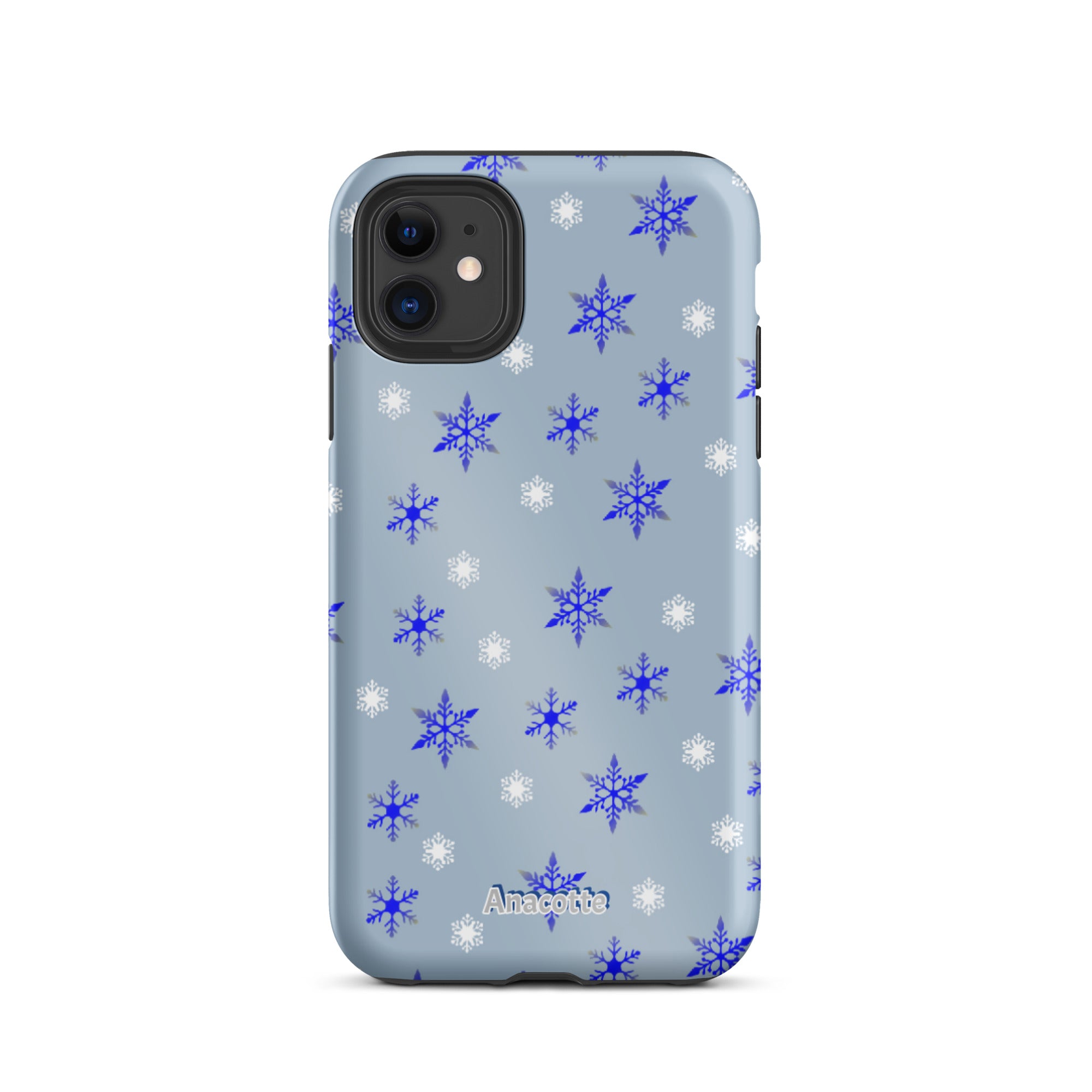 iPhone 14, 13, 12, 11 Christmas Theme iPhone Cases Blue Anacotte