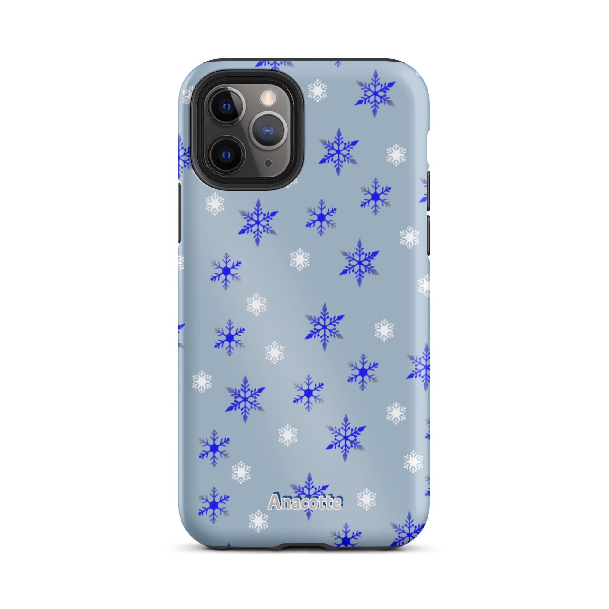 iPhone 14, 13, 12, 11 Christmas Theme iPhone Cases Blue Anacotte