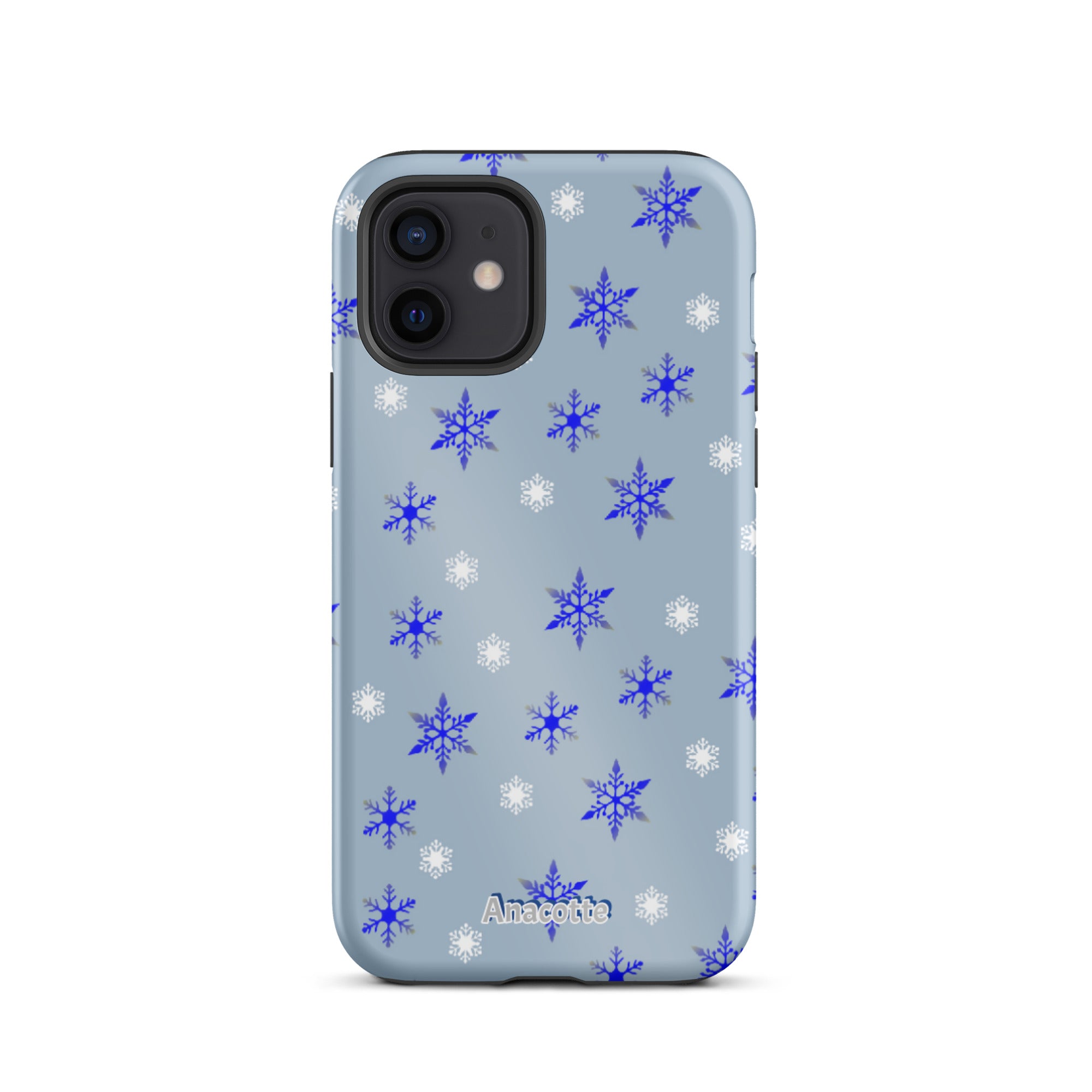 iPhone 14, 13, 12, 11 Christmas Theme iPhone Cases Blue Anacotte