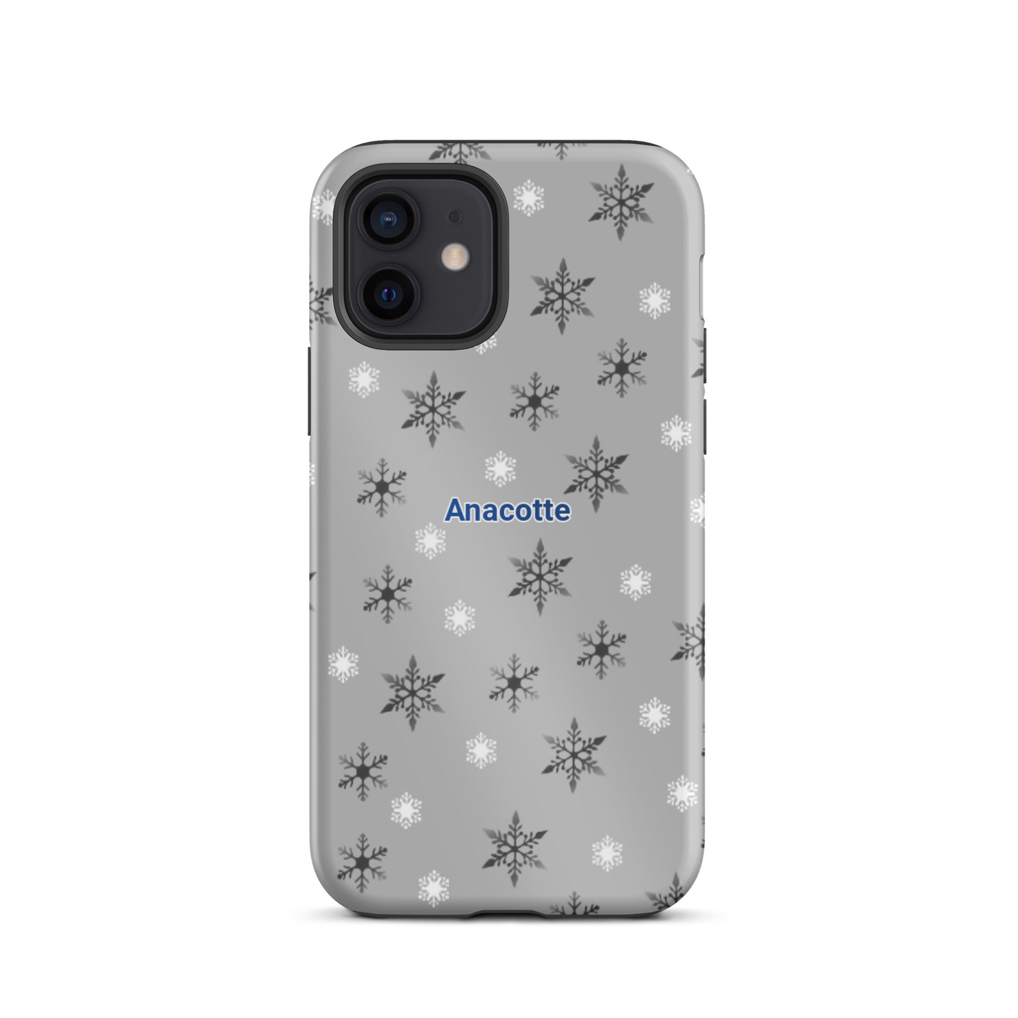 iPhone 14, 13, 12, 11 Christmas Theme iPhone Cases gray Anacotte